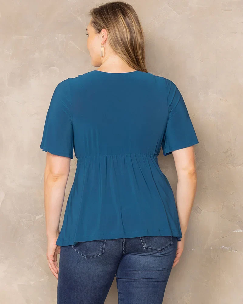 Plus Size Abby Twist Front Blouse - Image 16