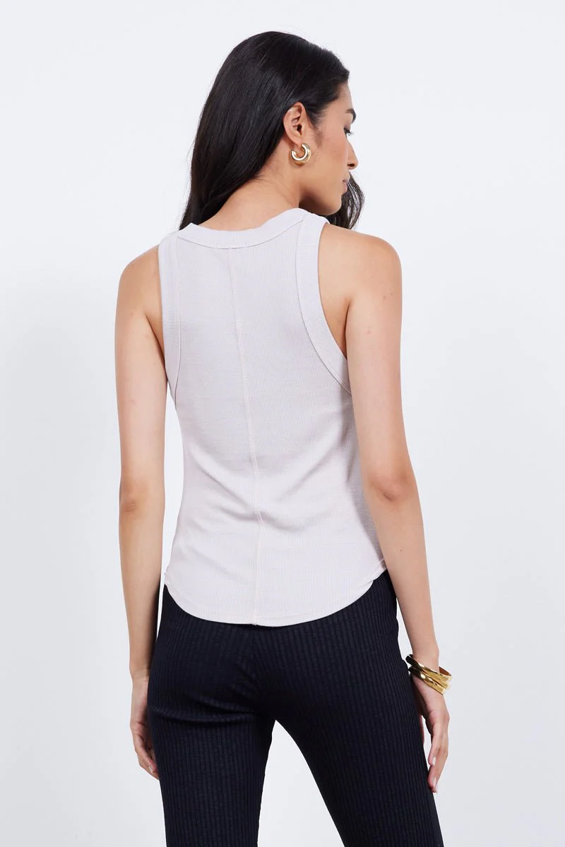 Aida Racer Front Ribbed Tank Top - Image 15
