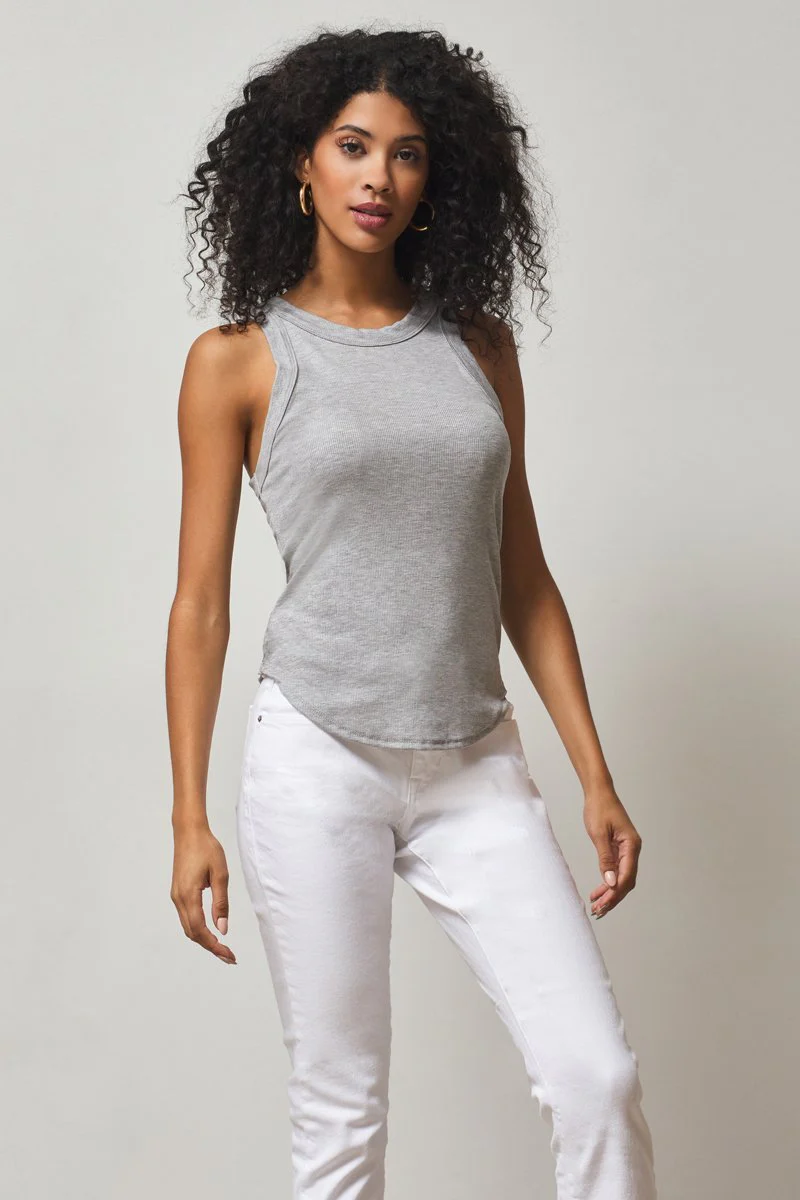 Aida Racer Front Ribbed Tank Top - Image 20