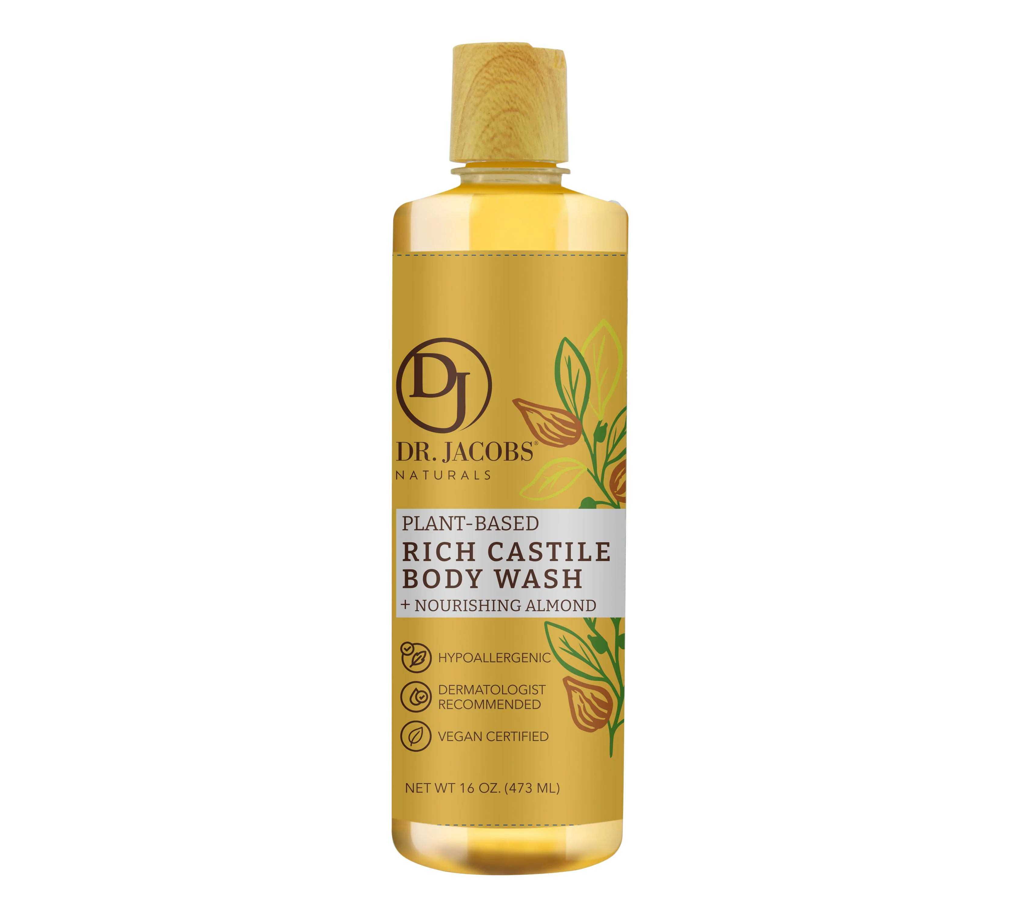 Almond Castile Soap Body Wash - 32 oz - Image 5