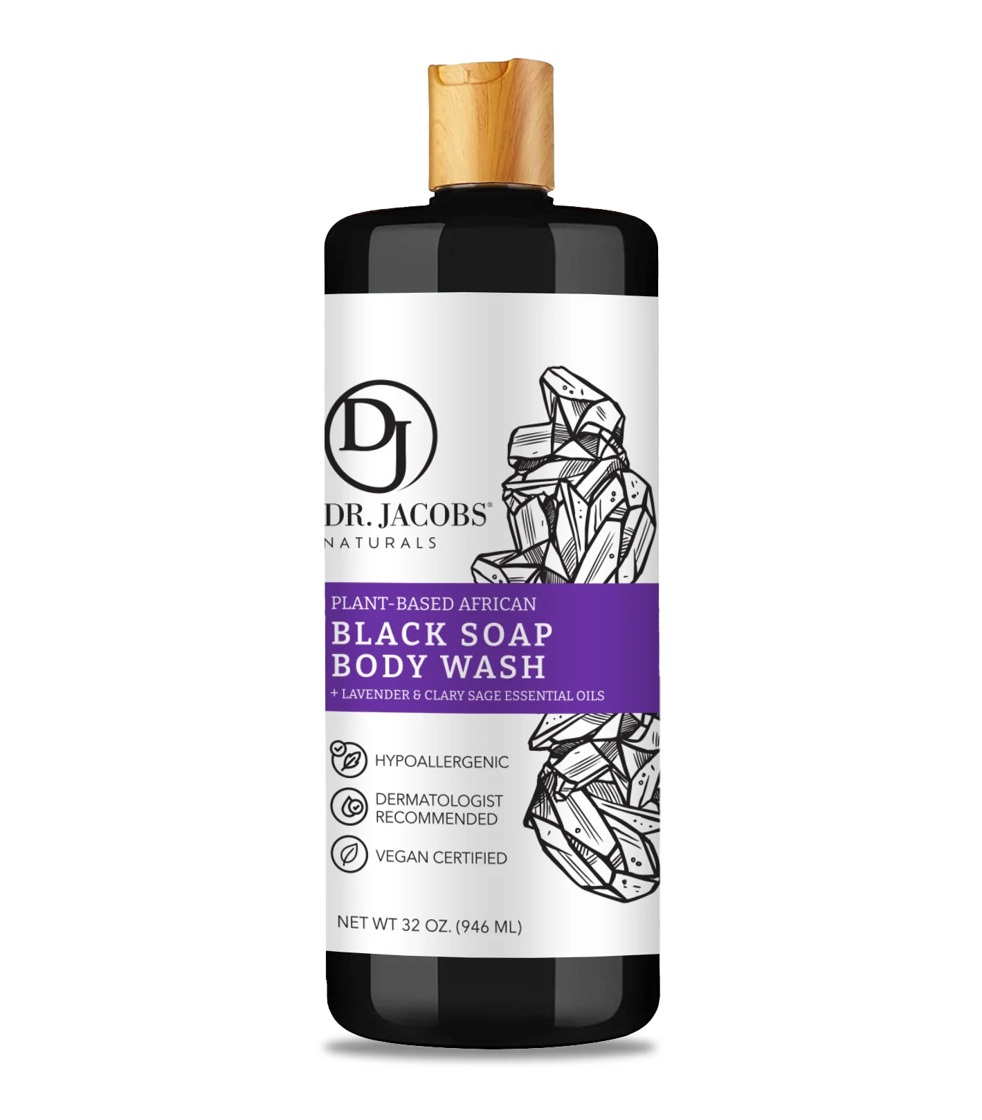 Black Soap Detoxifying Cleanser - Lavender & Sage