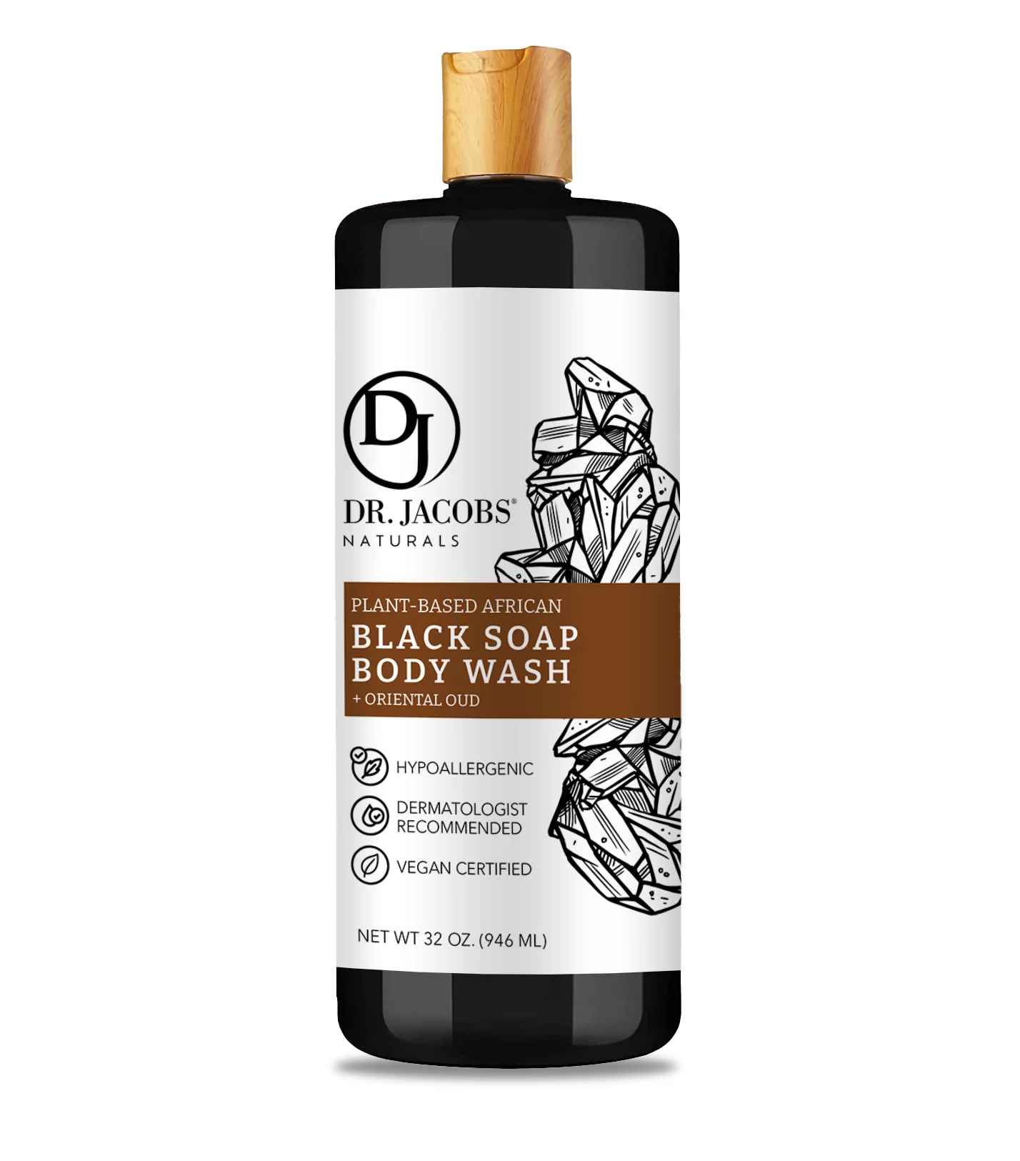 Detoxifying Black Soap - Oriental Oud 32 oz