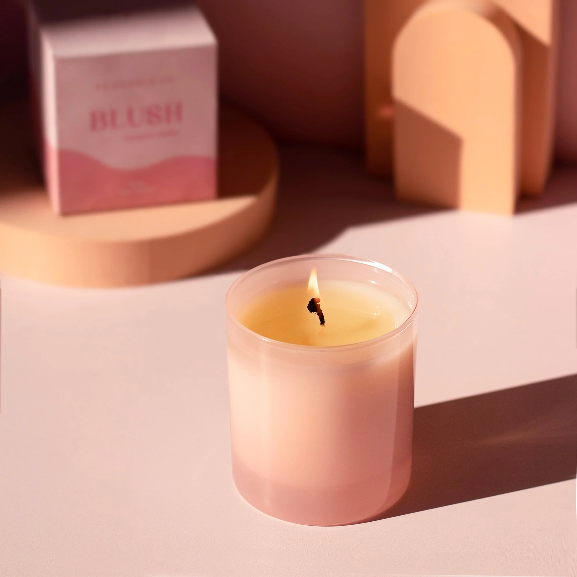 Blush 9 oz. Hue Candle - Campari Chiffon - Image 5