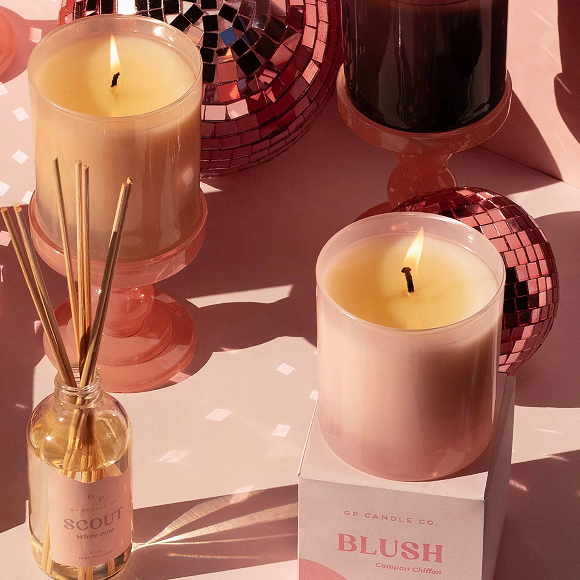 Blush 9 oz. Hue Candle - Campari Chiffon - Image 7