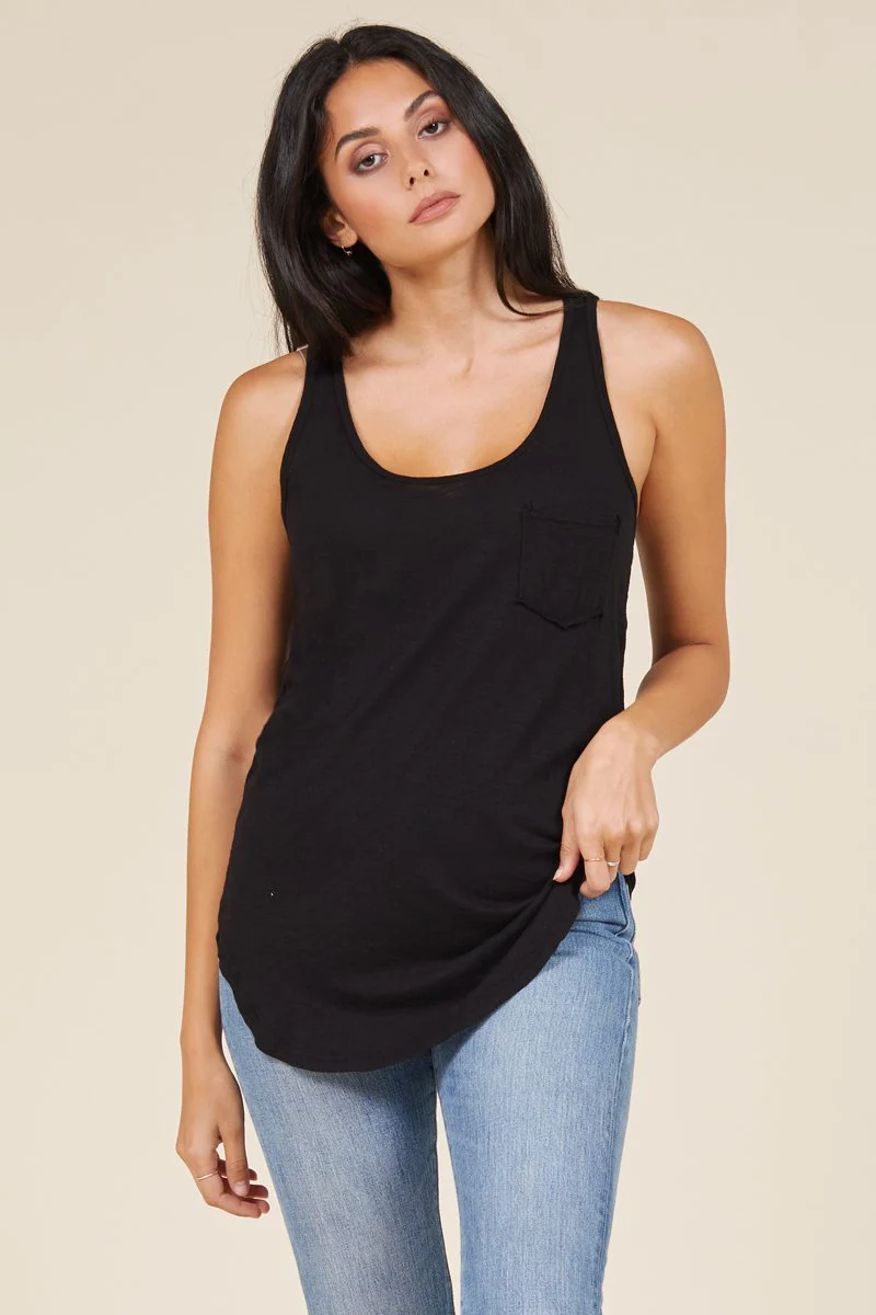 Boyfriend Lightweight Slub Jersey Tank Top - Image 3