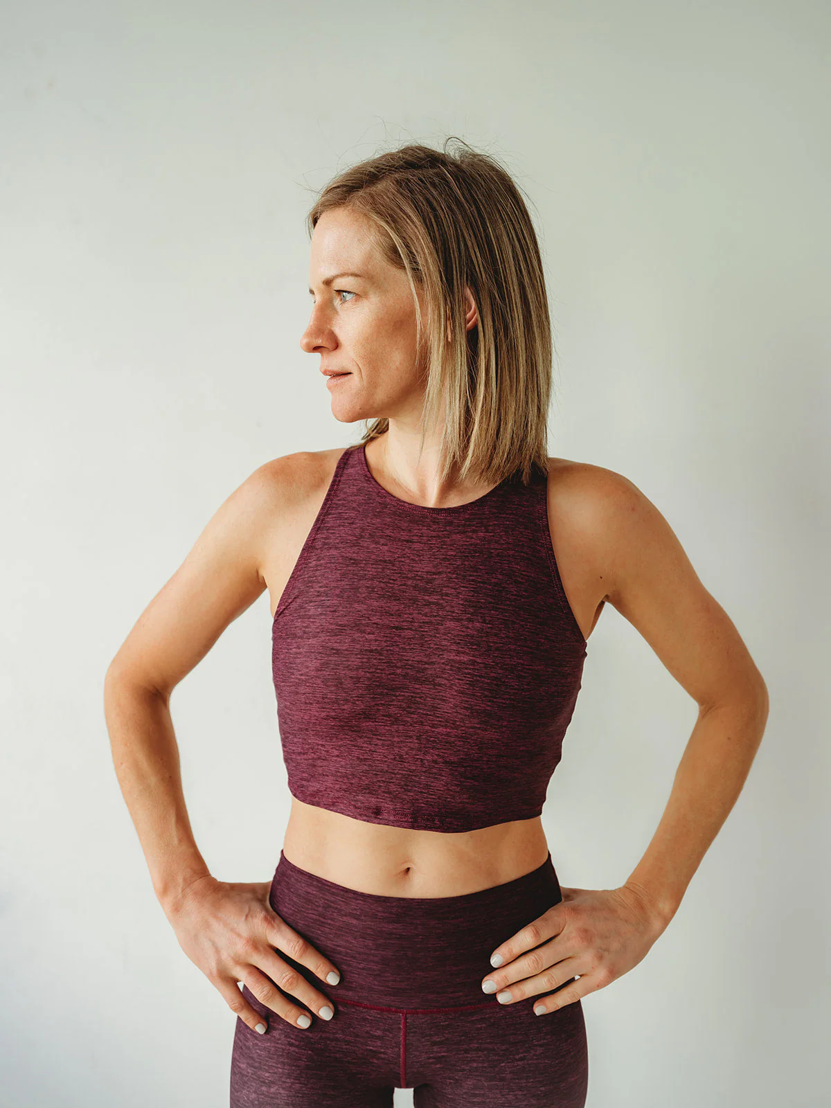 Eco-Friendly Burgundy Native Crop Top
