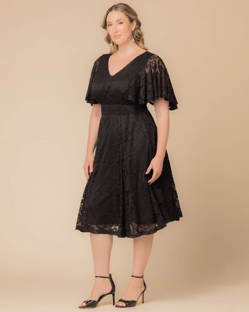 Plus Size Camille Lace Cocktail Dress - Image 15
