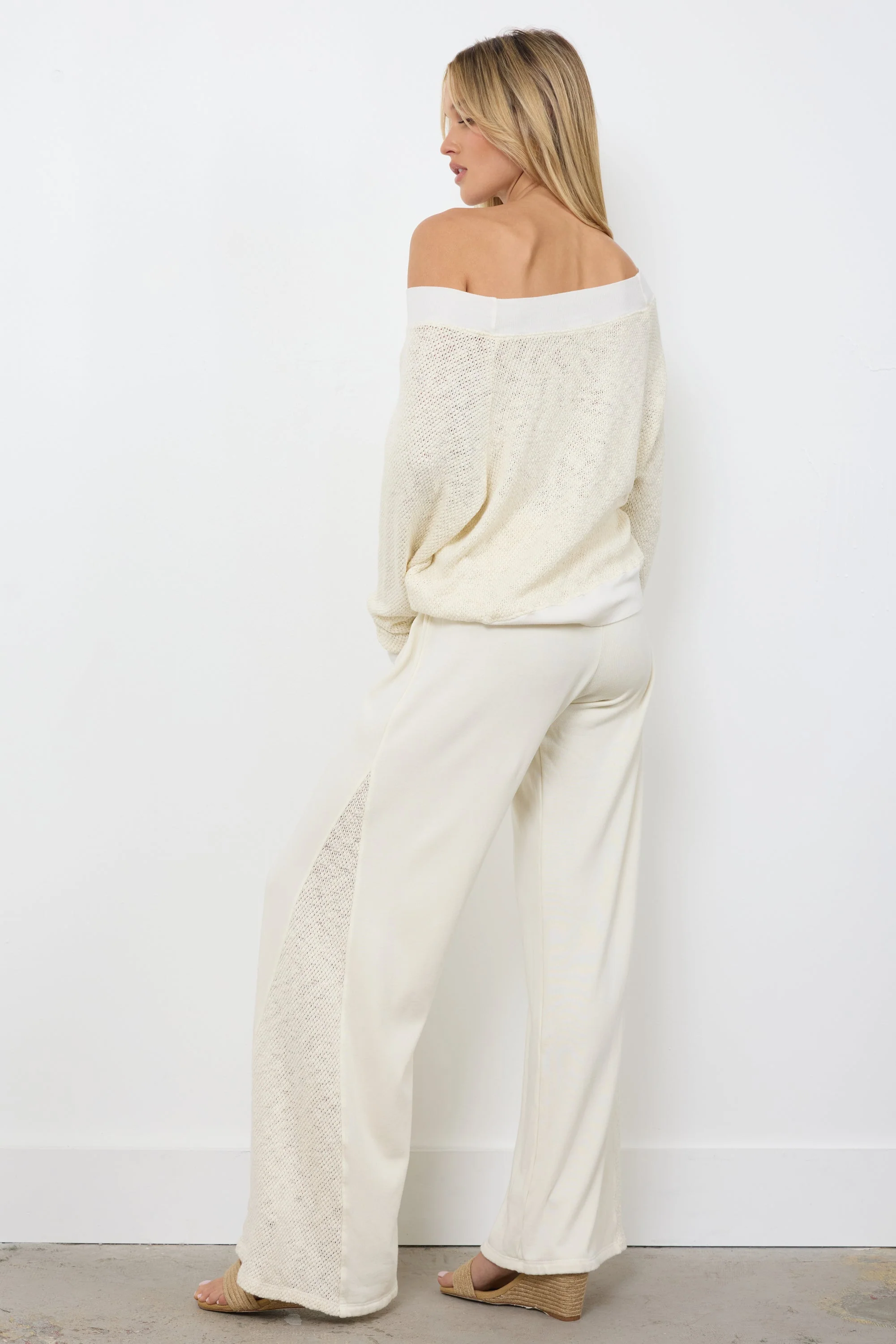 Carol Off-Shoulder Semi-Sheer Pullover - Image 7