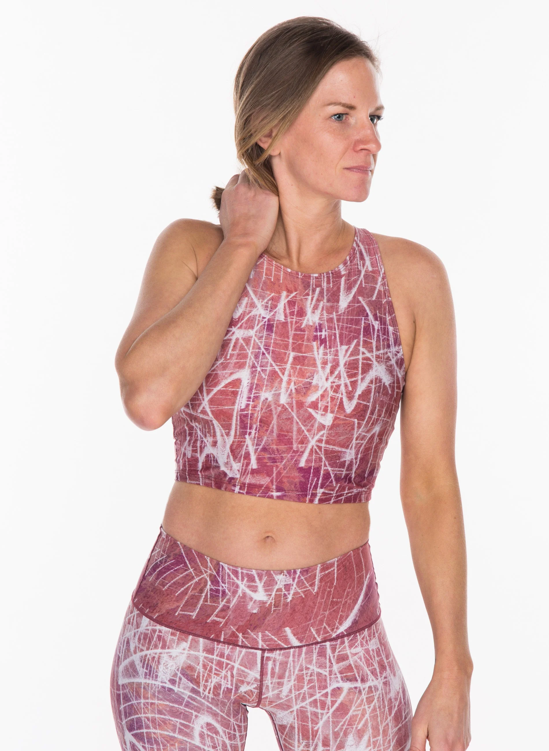 Eco-Friendly Impress Crop Top - Clay - Image 2