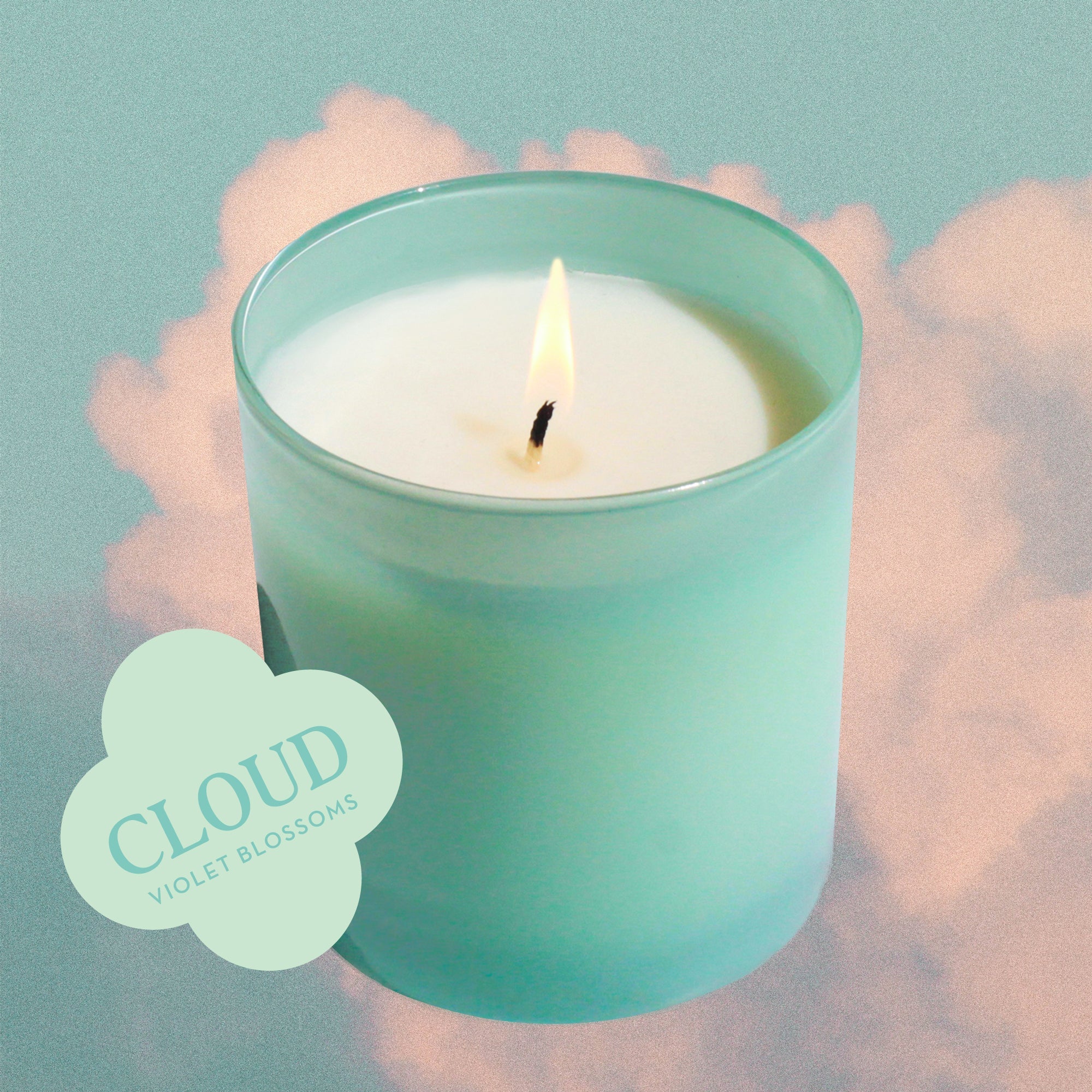 Cloud 9 oz. Hue Soy Candle - Violet Blossoms - Image 4