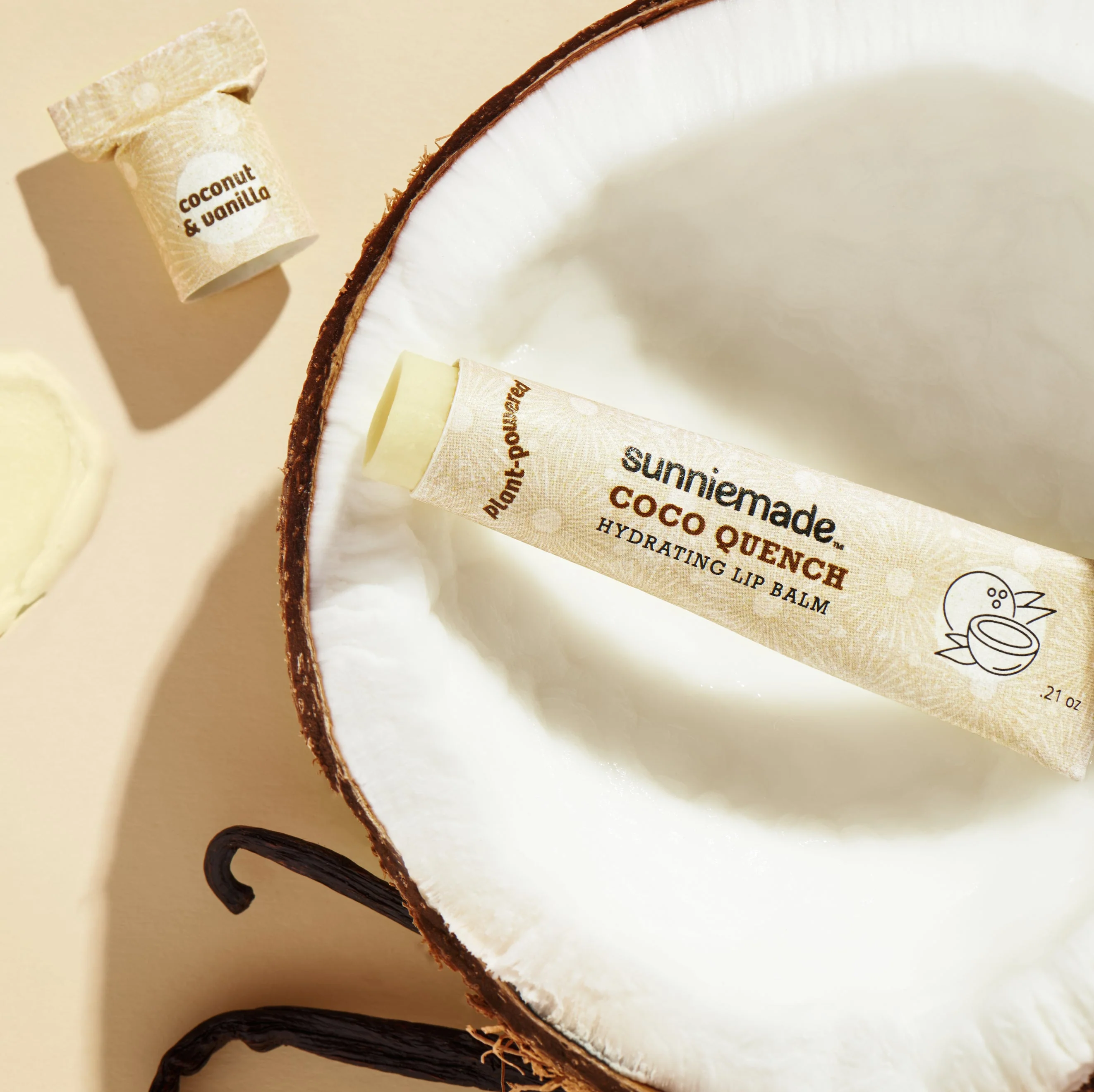 Coconut Hydrating Lip Balm - 0.21 Oz - Image 2