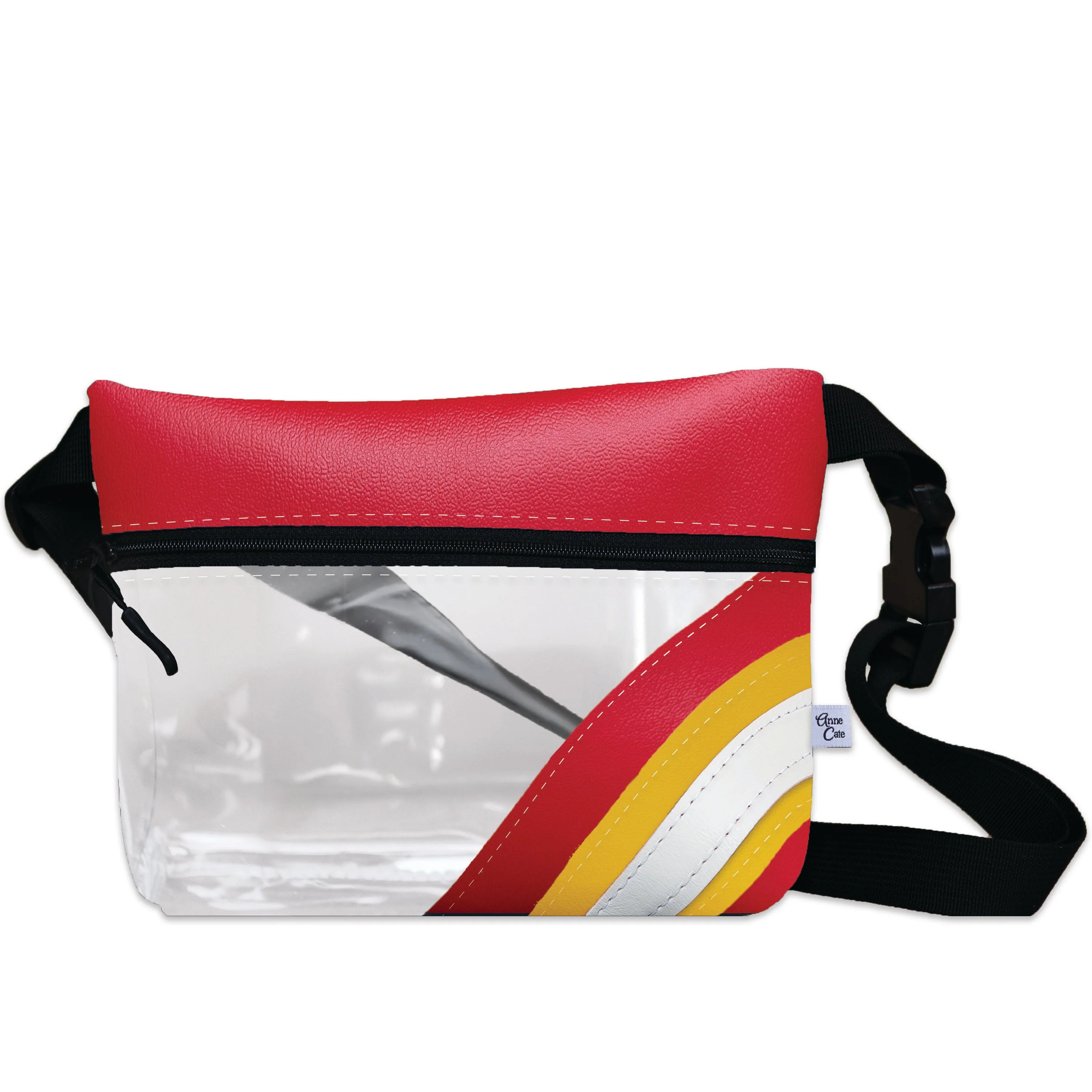 Collegiate Football Stadium Clear Stripe Game Day Fanny Pack - Image 11