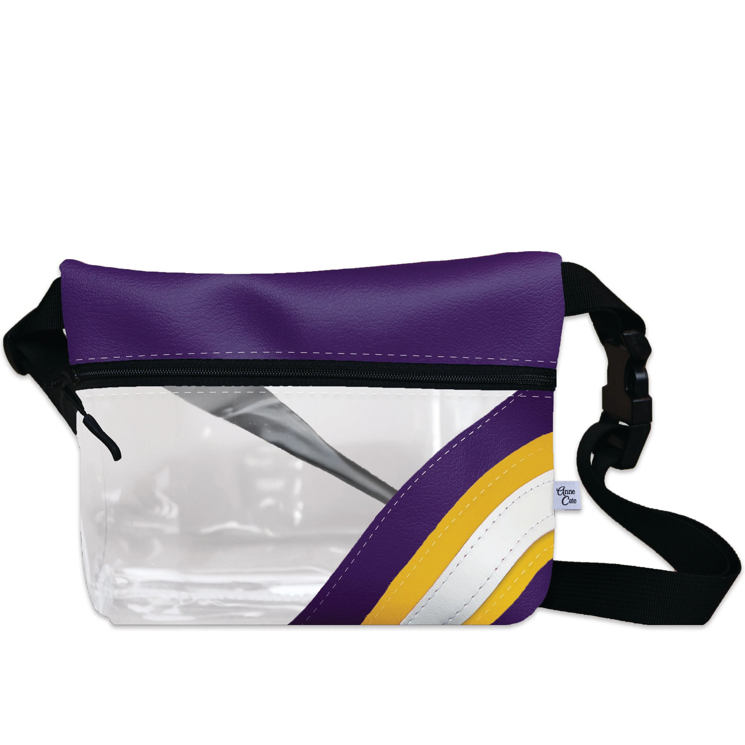 Collegiate Football Stadium Clear Stripe Game Day Fanny Pack - Image 13