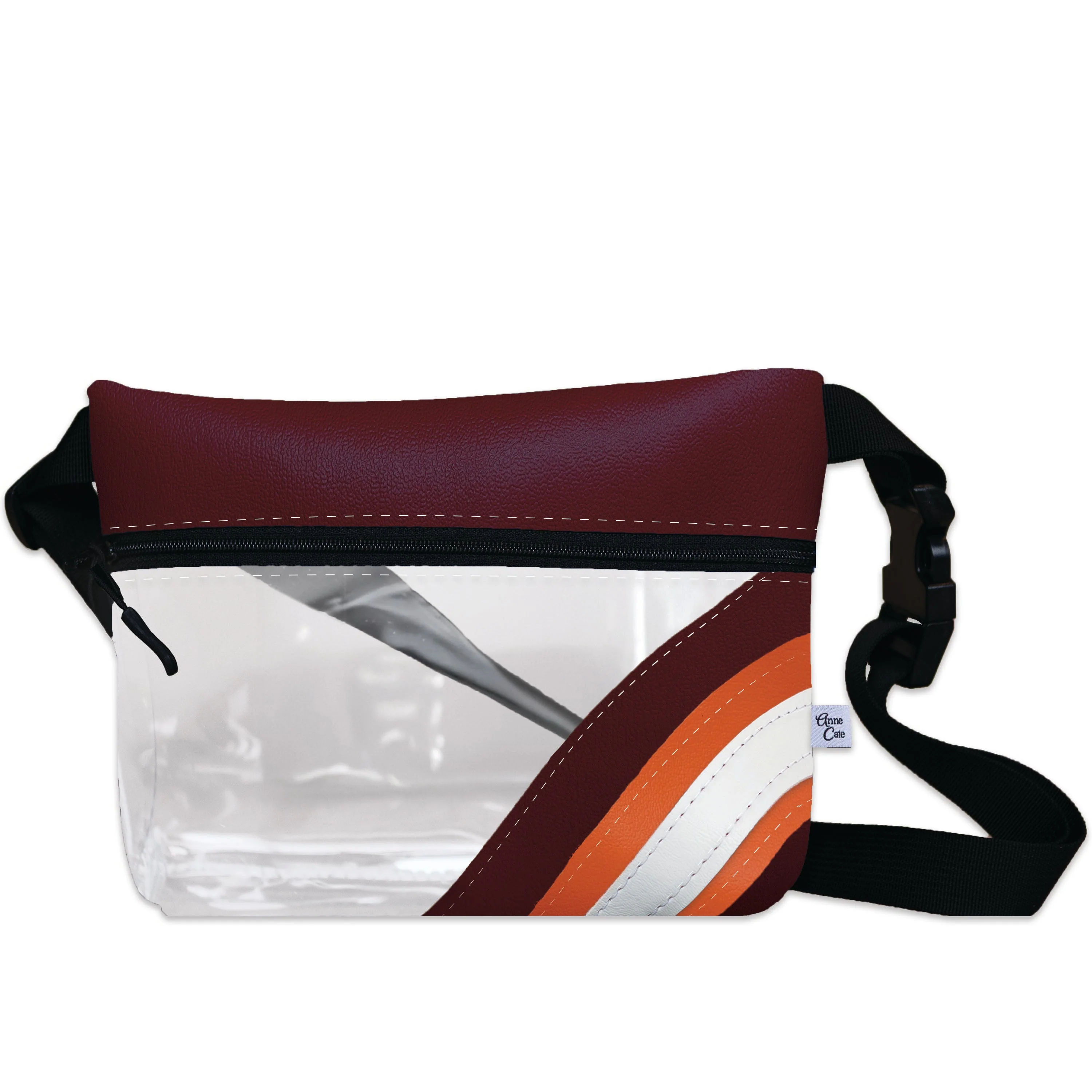 Collegiate Football Stadium Clear Stripe Game Day Fanny Pack - Image 39
