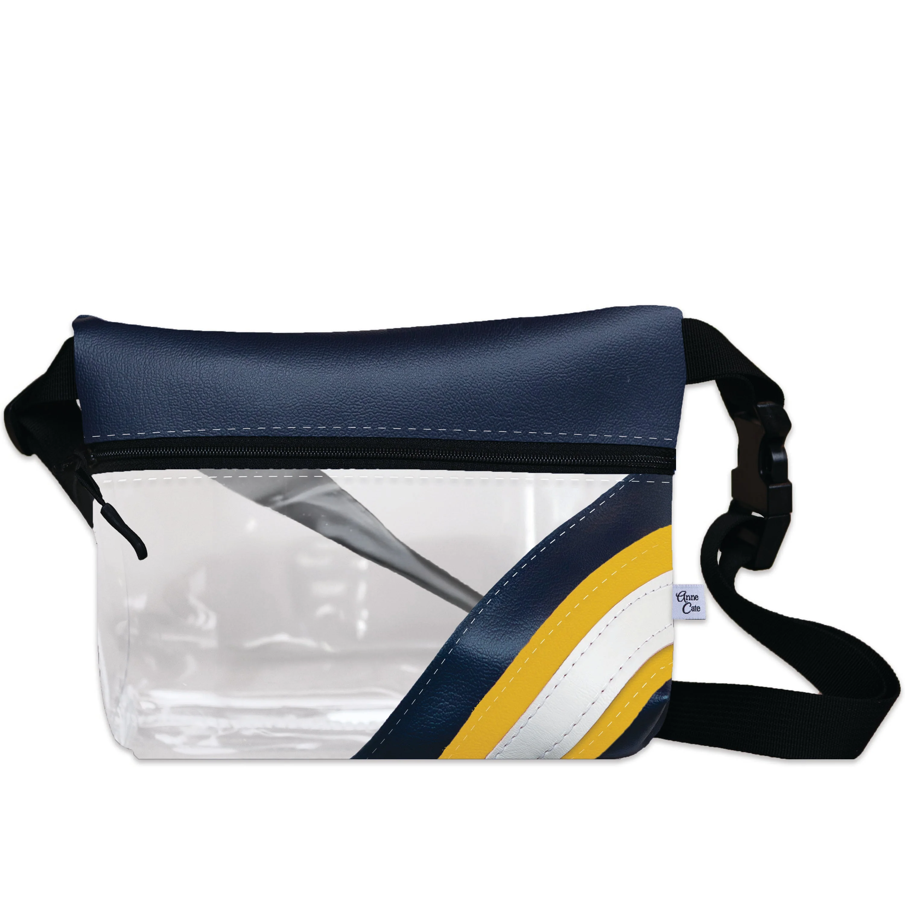 Collegiate Football Stadium Clear Stripe Game Day Fanny Pack - Image 40