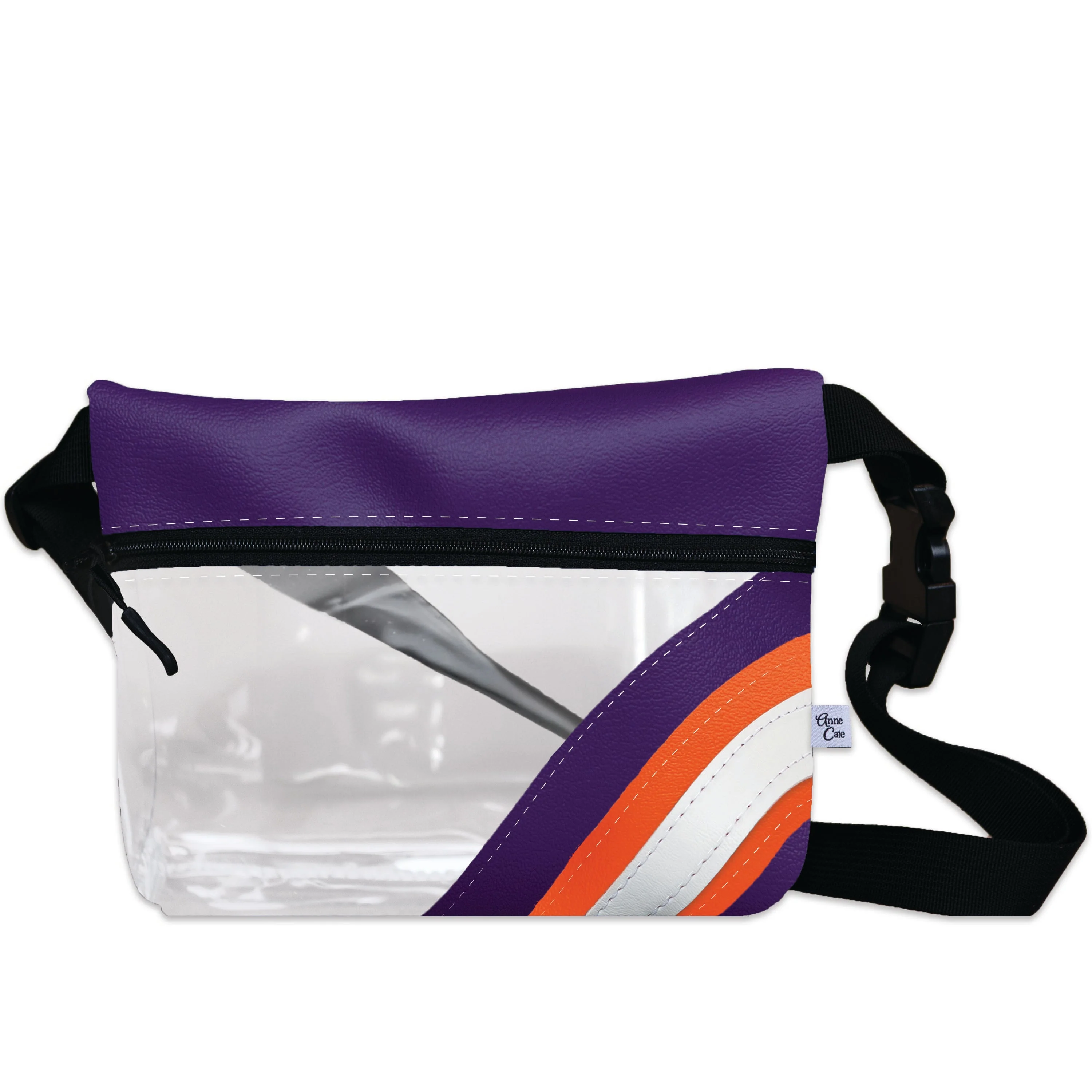 Collegiate Football Stadium Clear Stripe Game Day Fanny Pack - Image 8