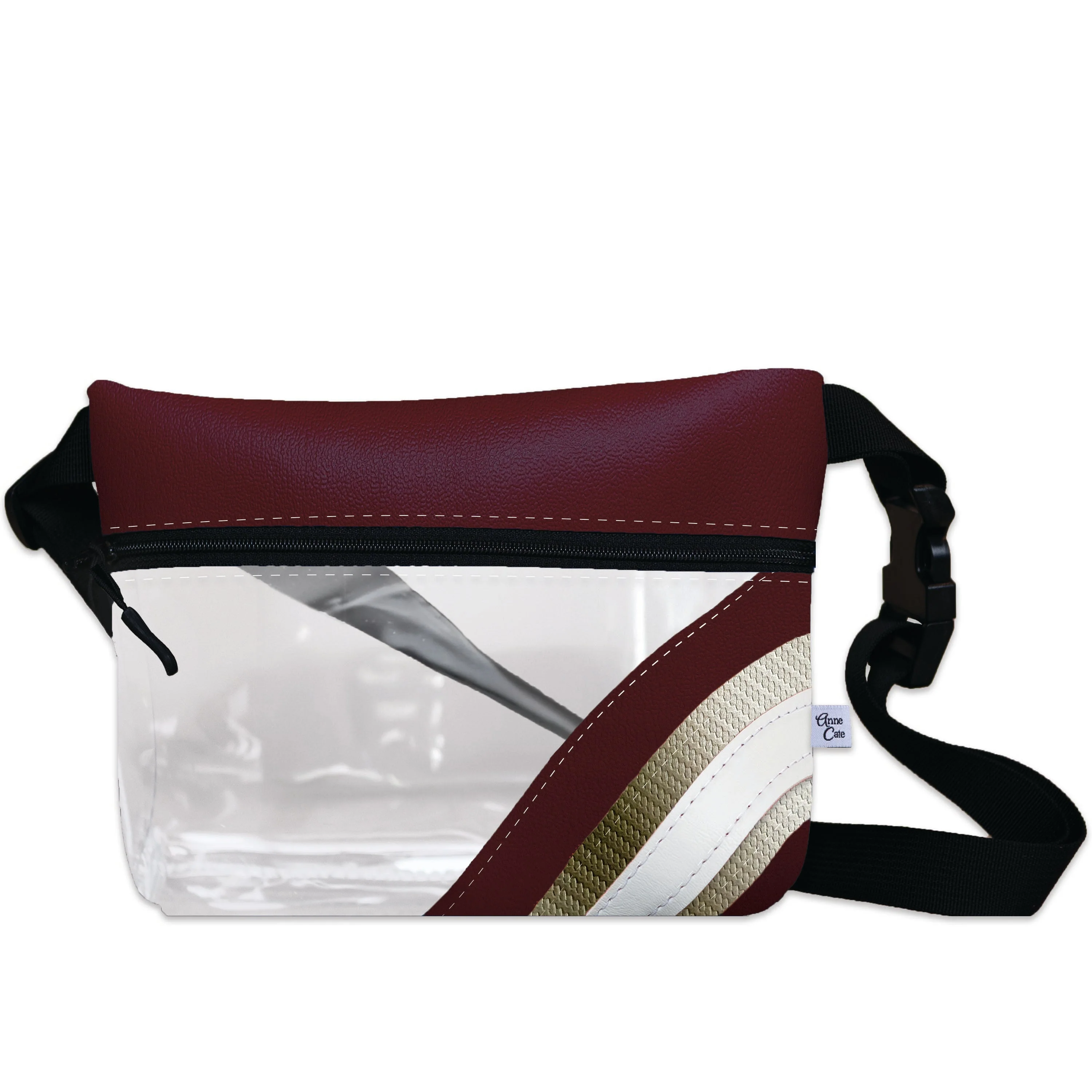 Collegiate Football Stadium Clear Stripe Game Day Fanny Pack - Image 9