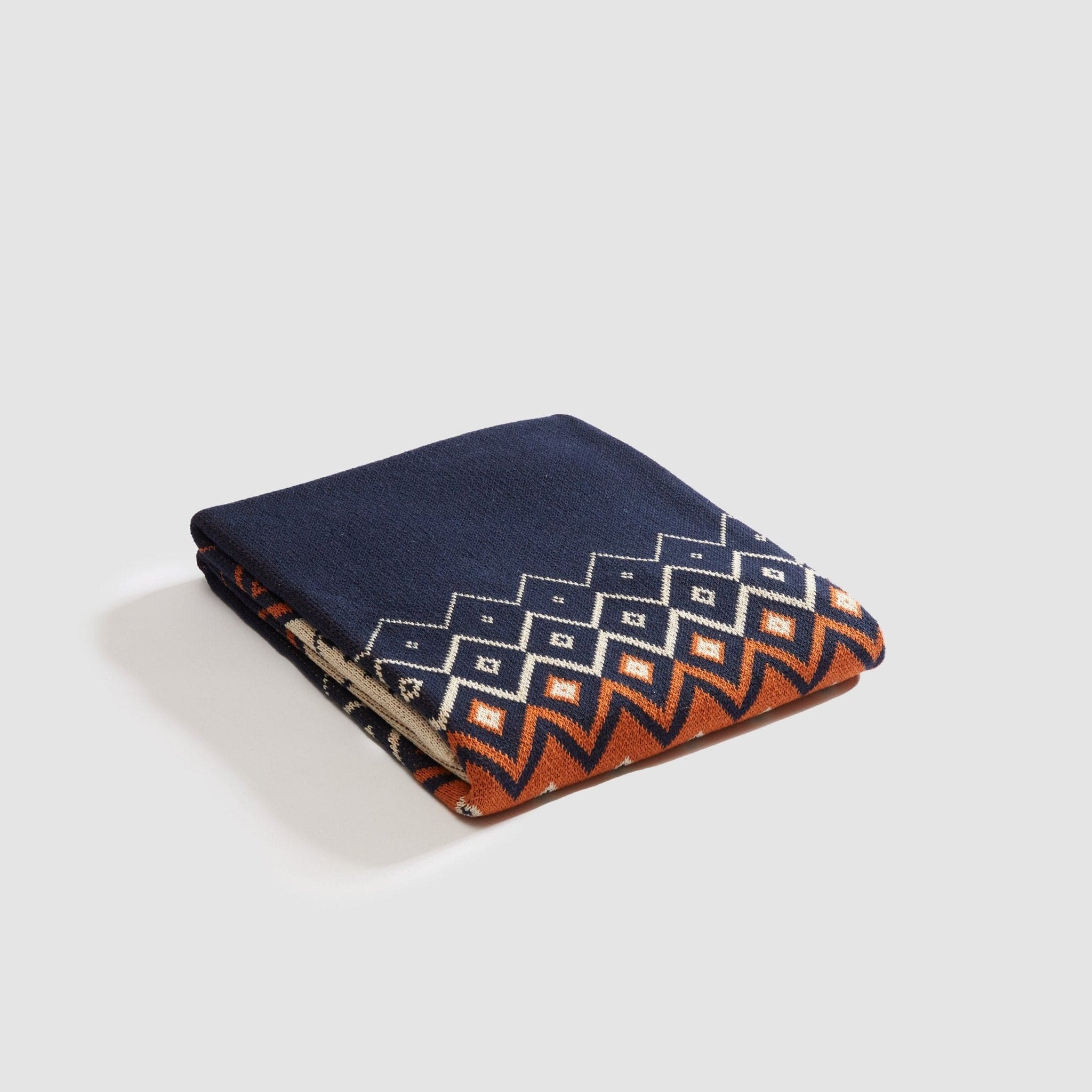 Cotton Sustainable Knit Throw Blanket - Vintage Icelandic - Image 9