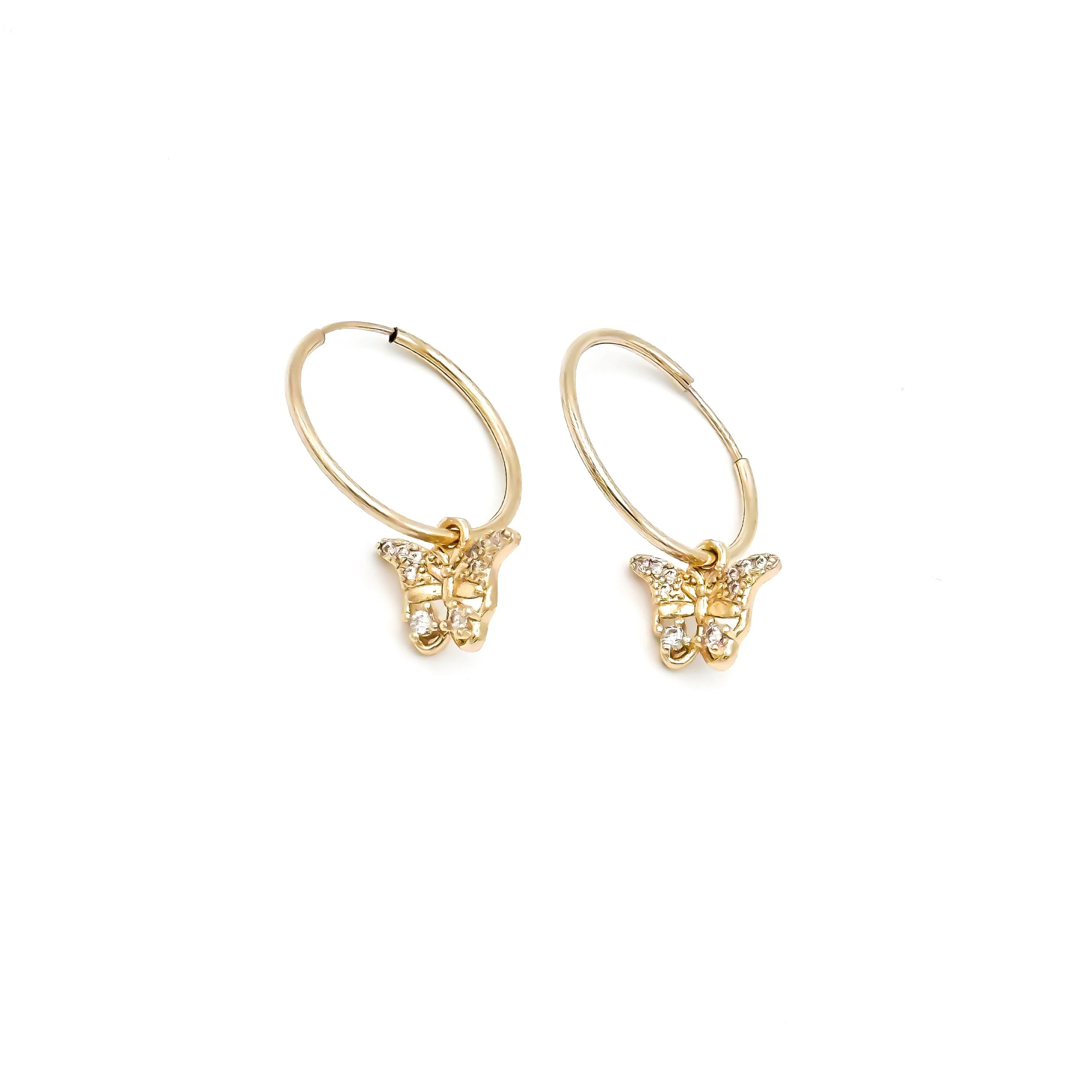 Delia Charm Hoop Earring - Image 3