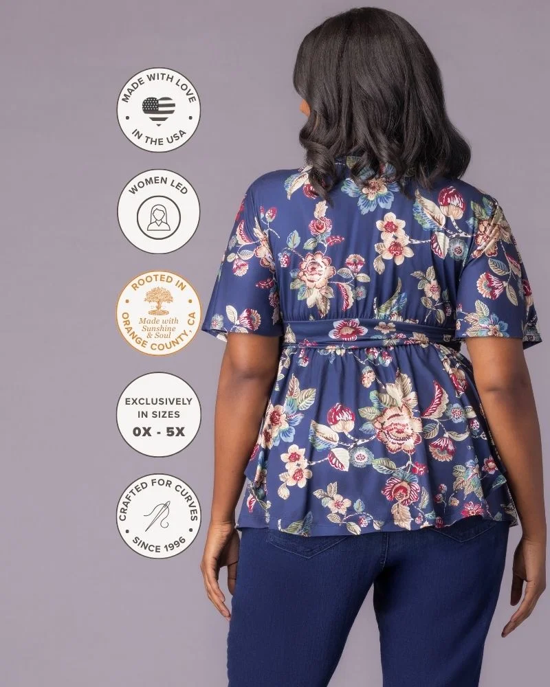 Plus Size Encore Print Blouse - Image 15