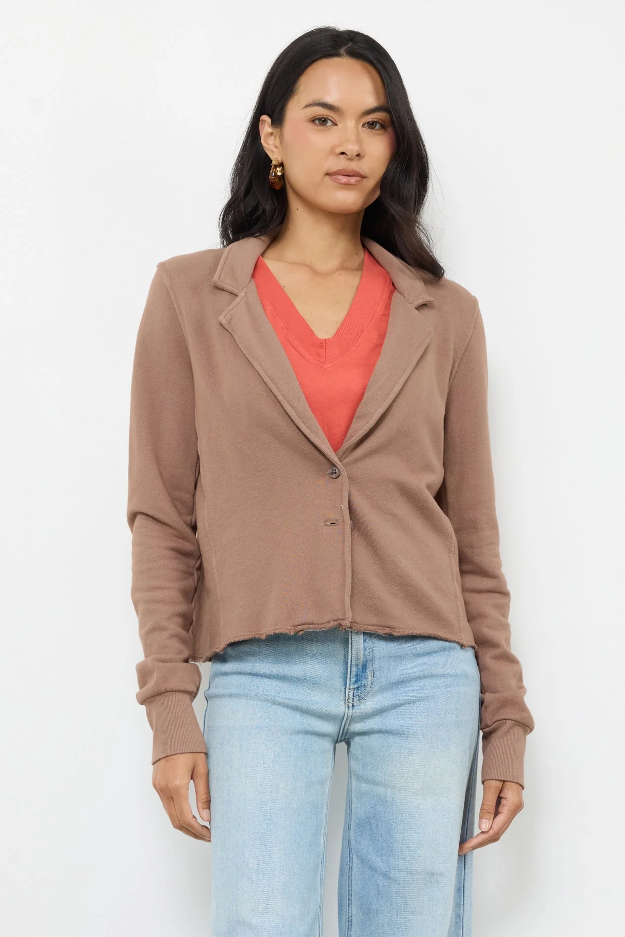 Knit Blazer - Cotton French Terry - Image 2