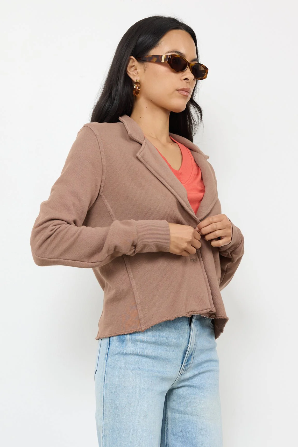 Knit Blazer - Cotton French Terry - Image 3