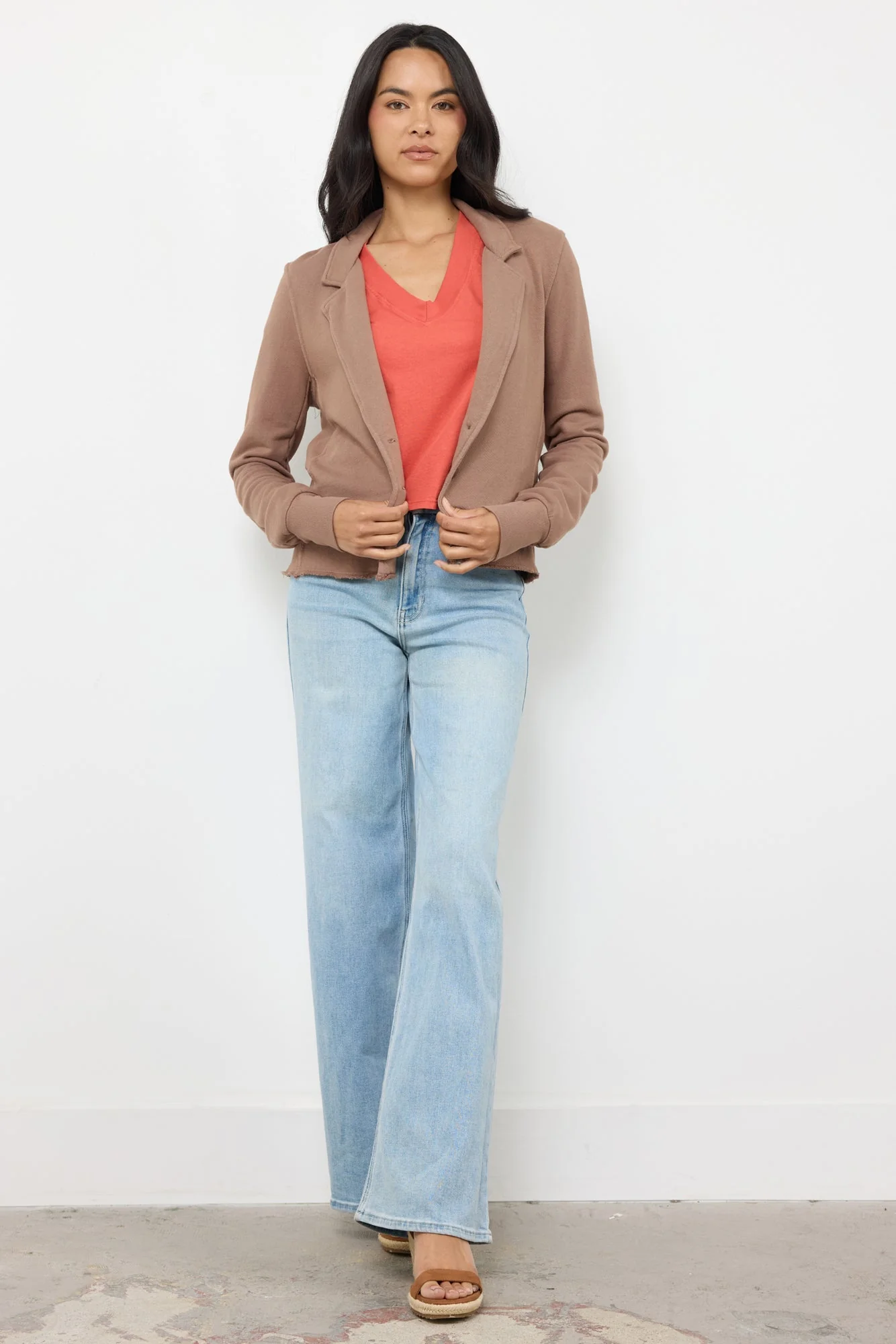 Knit Blazer - Cotton French Terry - Image 4