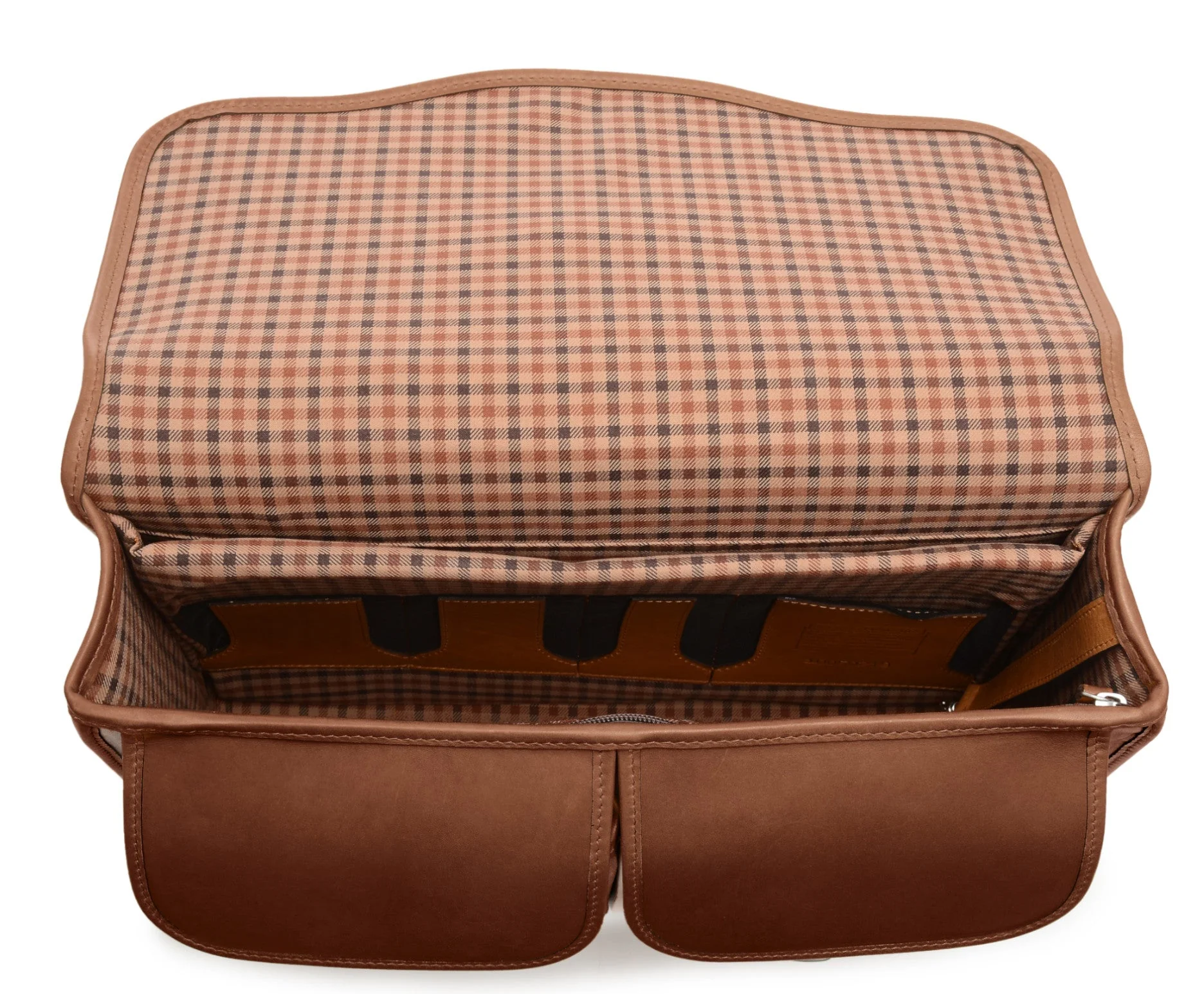 Classic Leather Garfield 15" Laptop Briefcase - Image 7