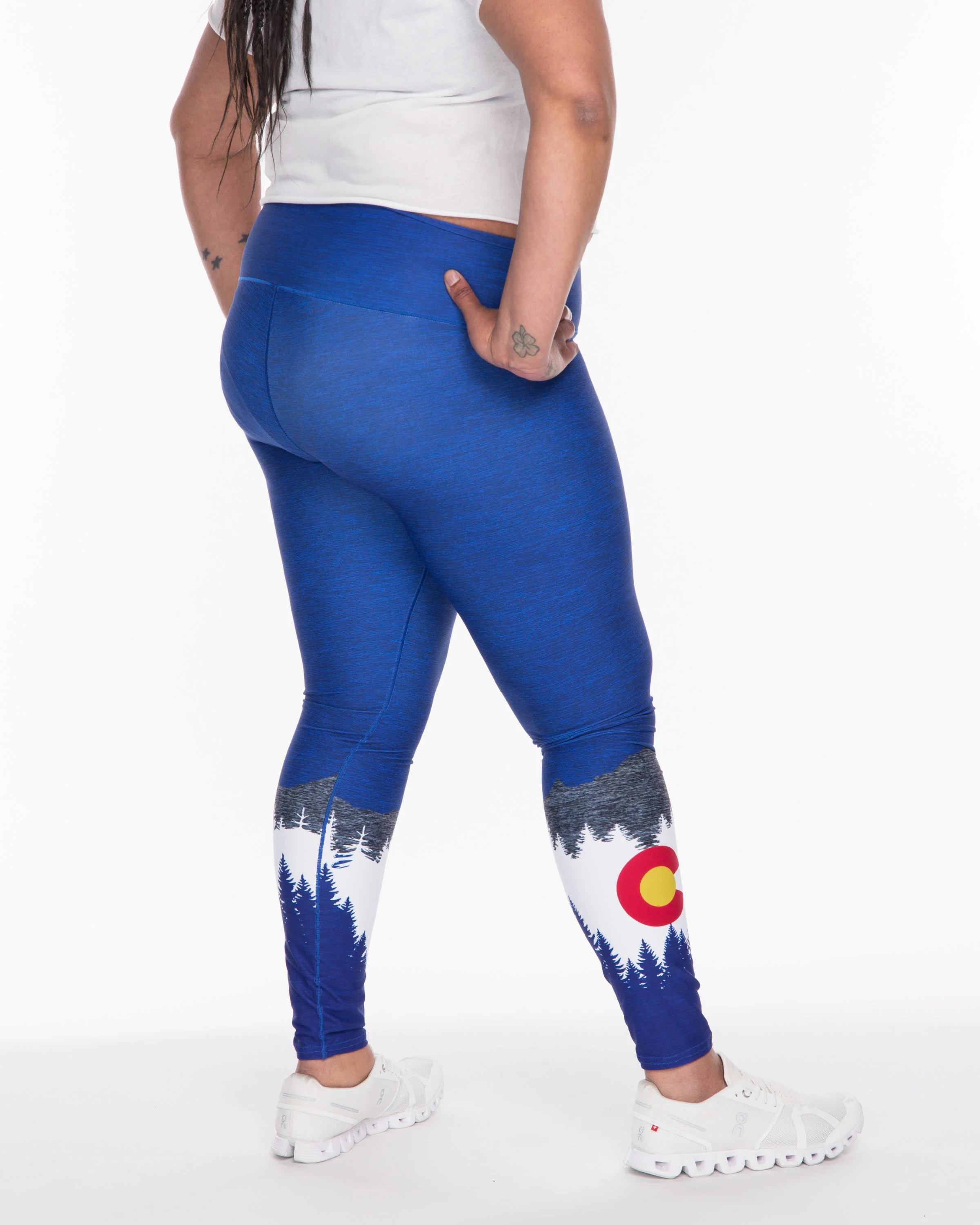 Eco-Friendly Heather Native Yoga Pants - Image 6