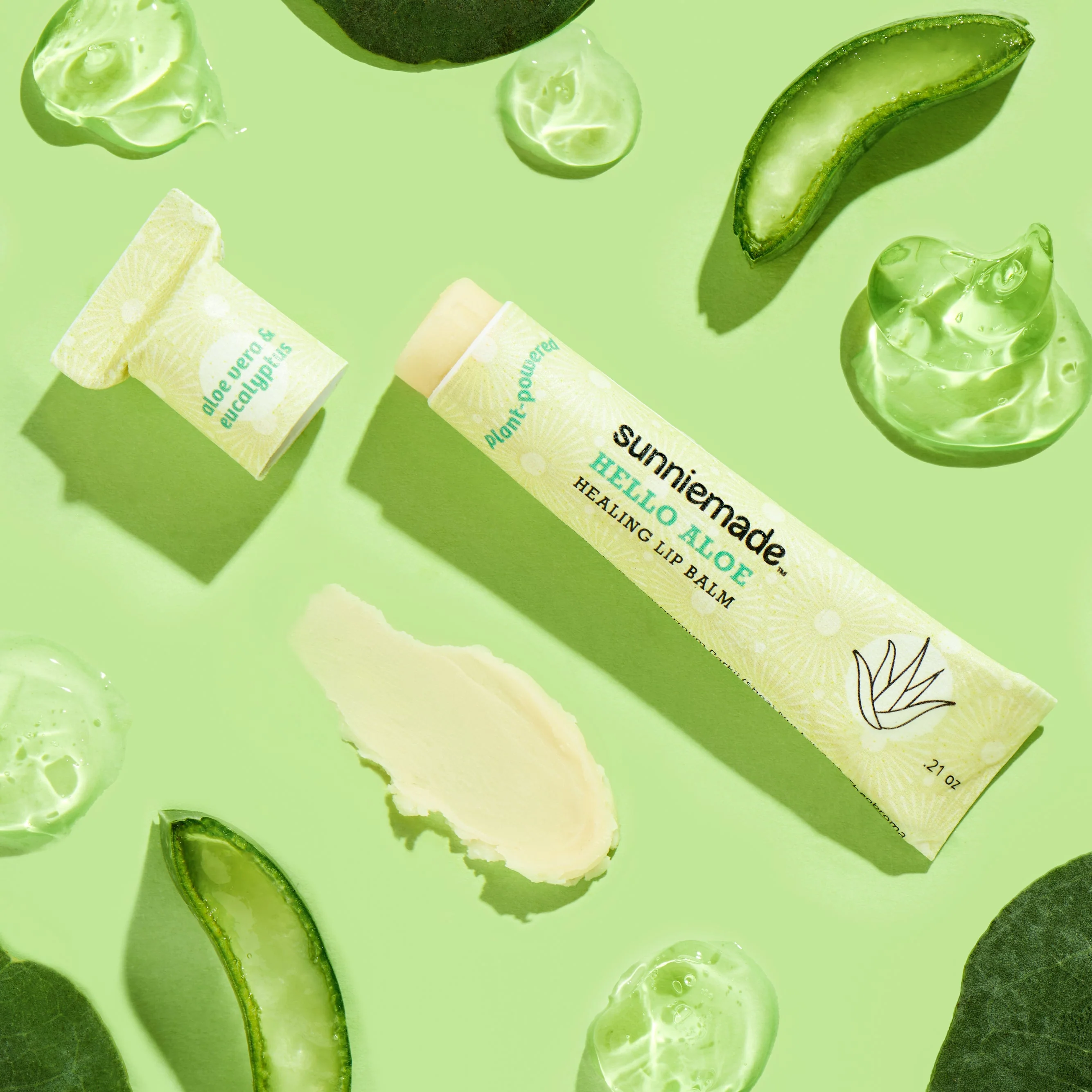 Aloe Vera Healing Lip Balm - 0.21 Oz - Image 2