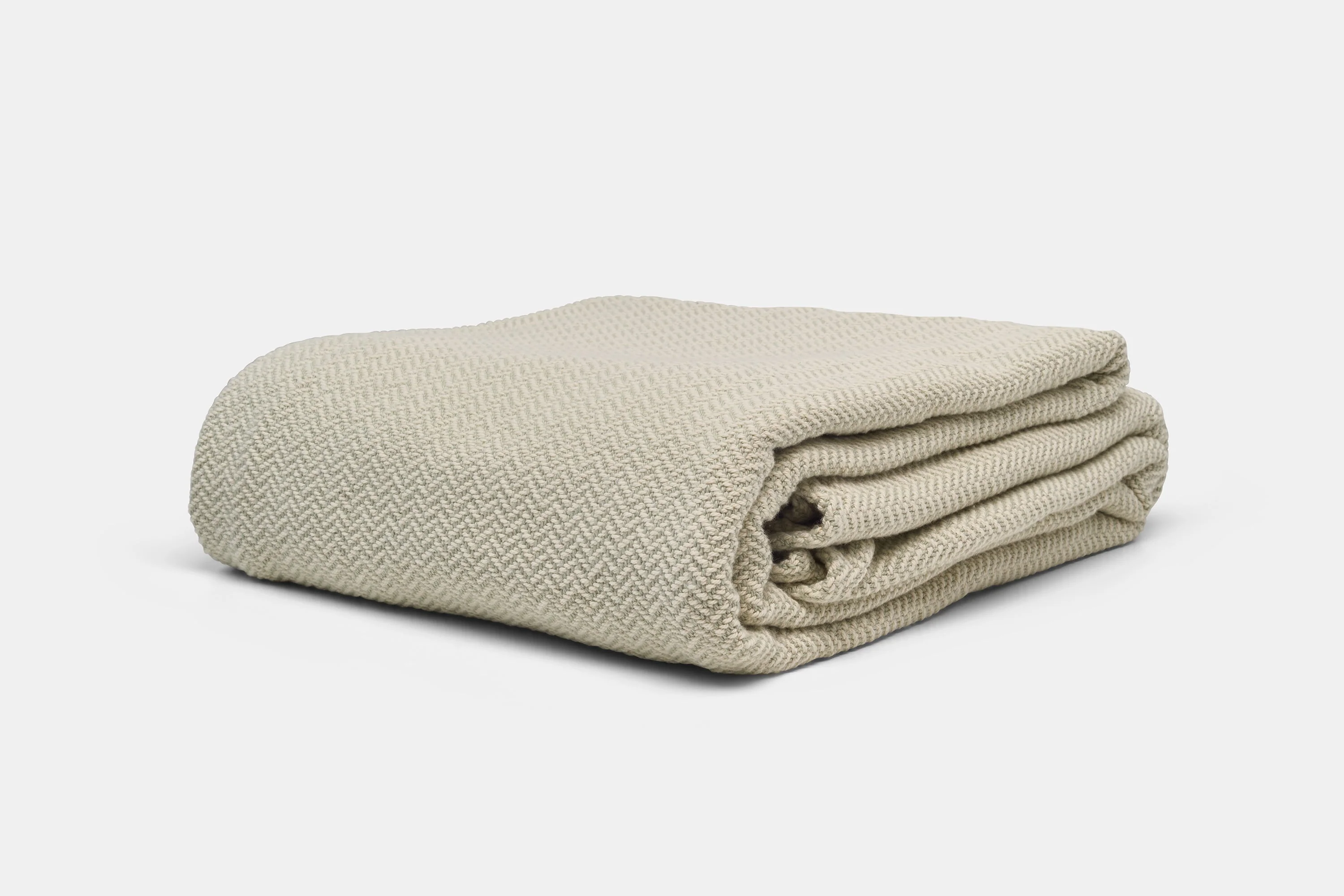 Cotton Blanket Herringbone Weave - Heirloom Quality - Image 5