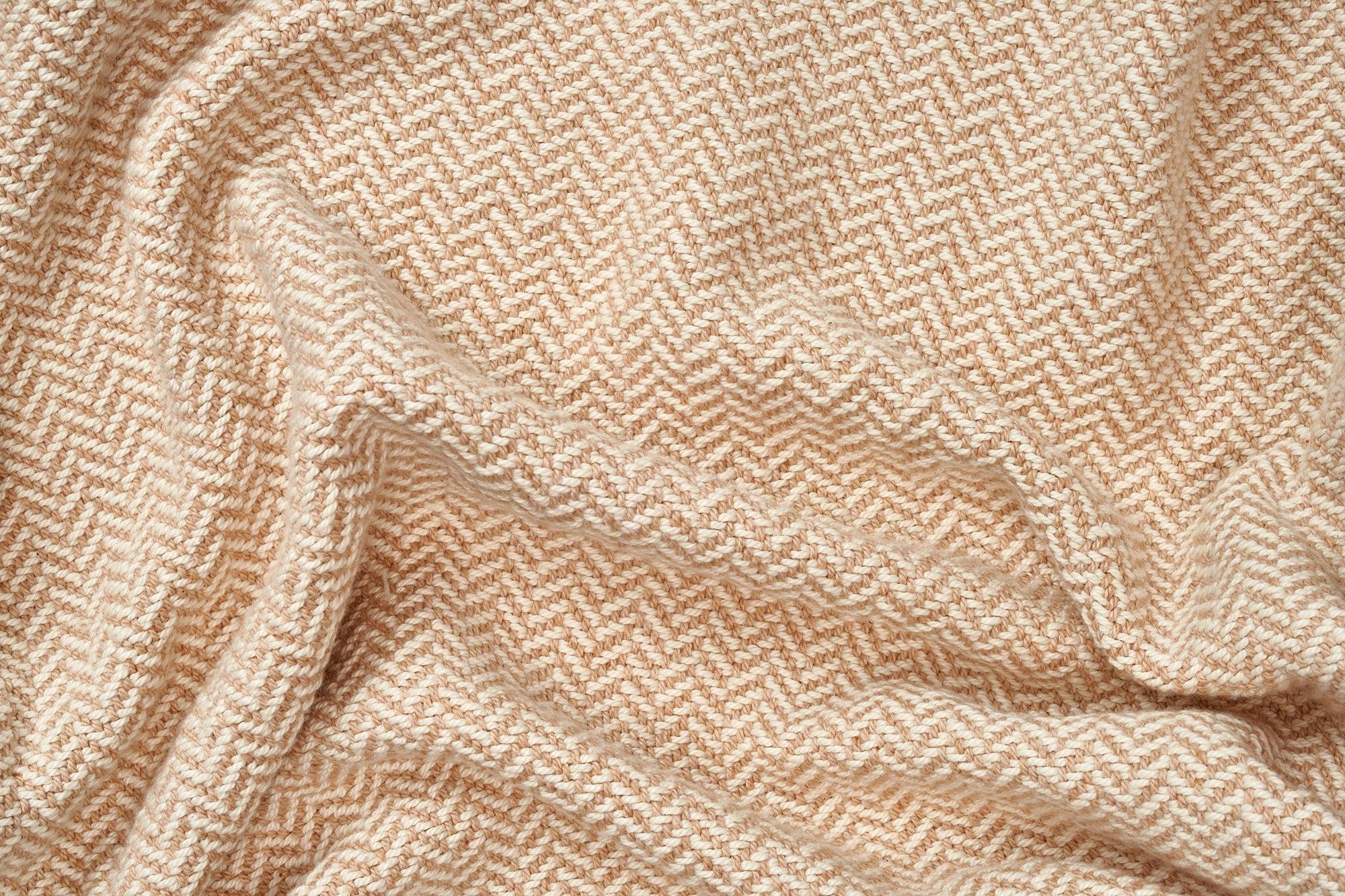 Cotton Blanket Herringbone Weave - Heirloom Quality - Image 9