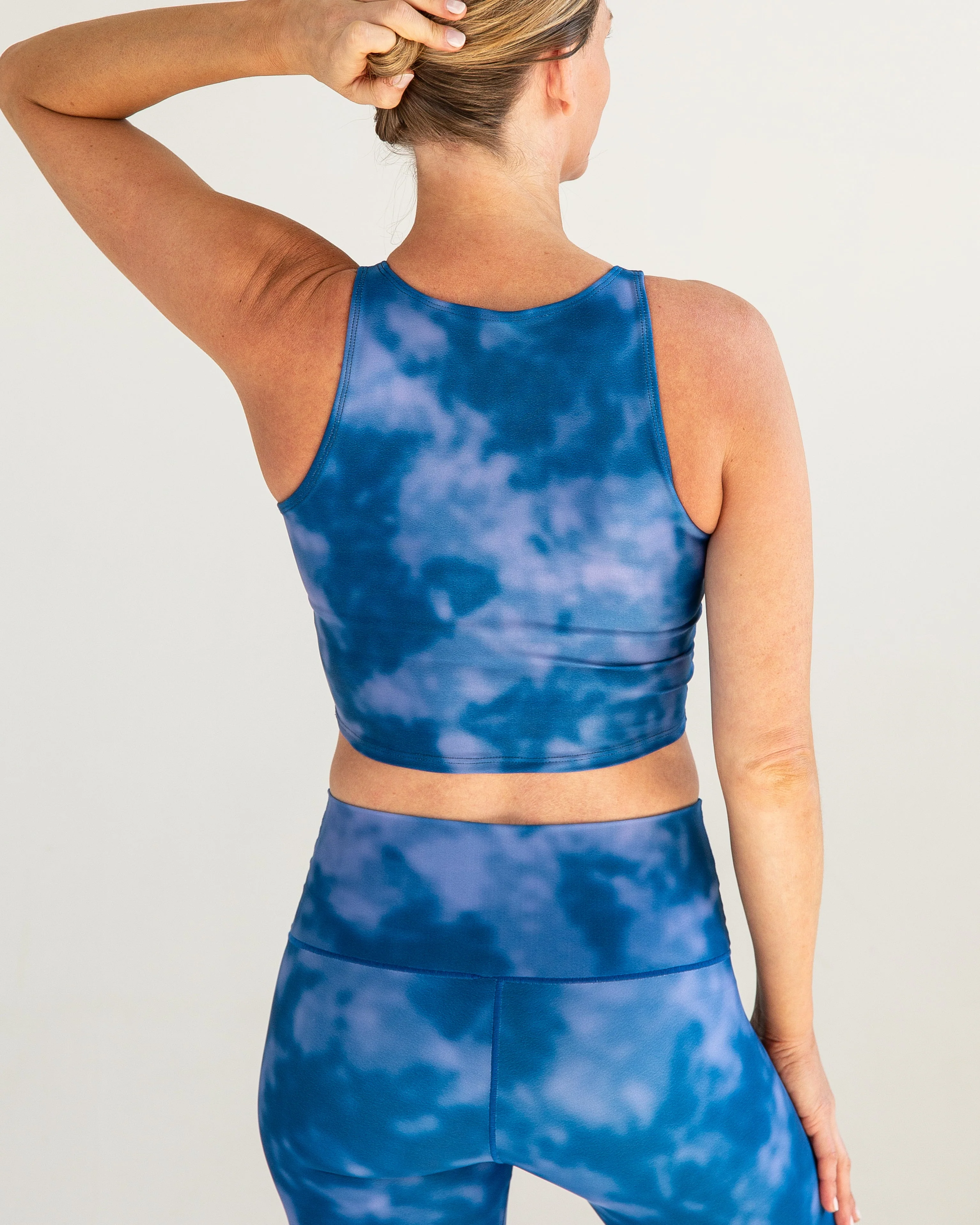 Eco-Friendly Indigo Fog Crop Top