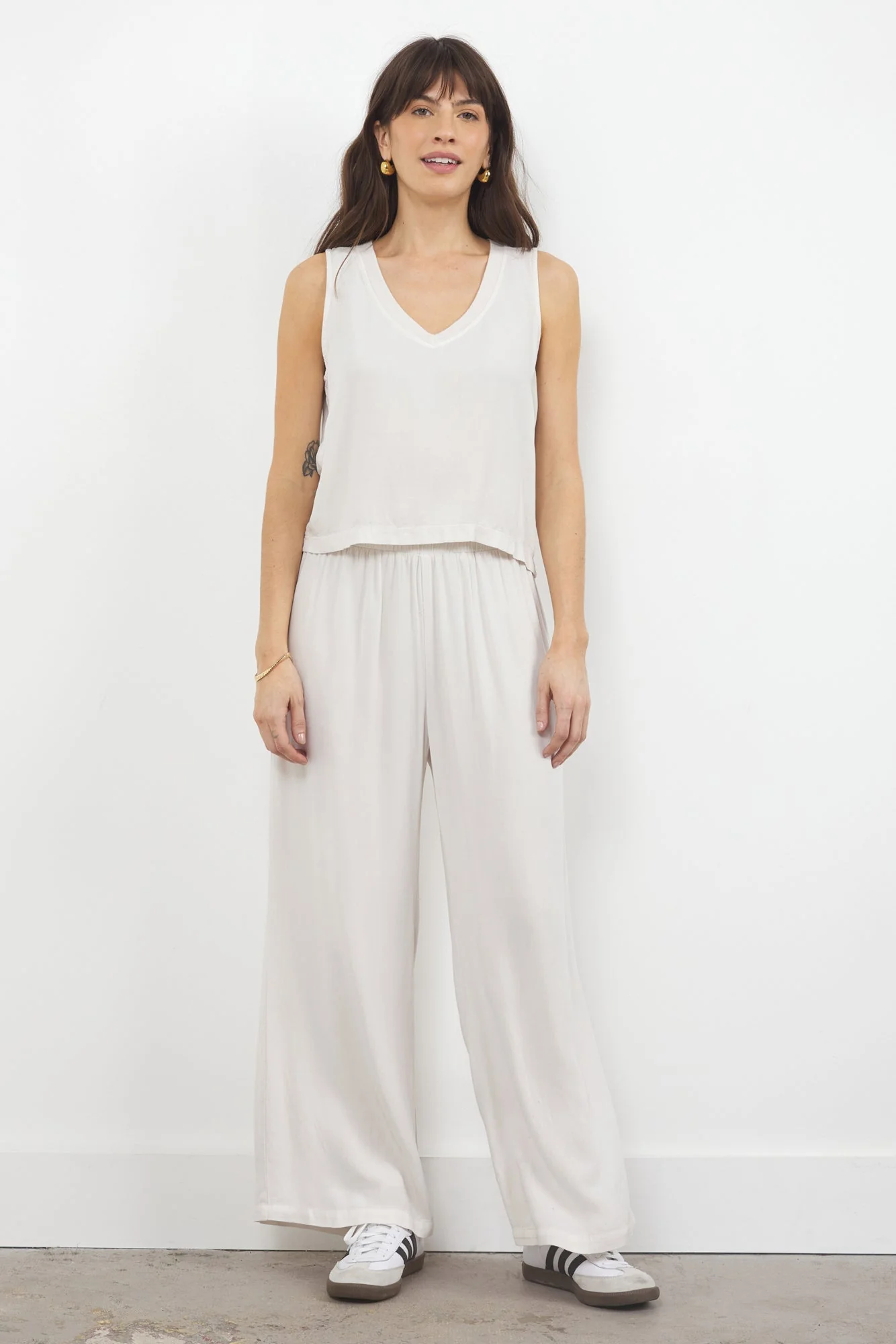Kalani Lightweight Wide Leg Pant - Sand Washed - Image 3