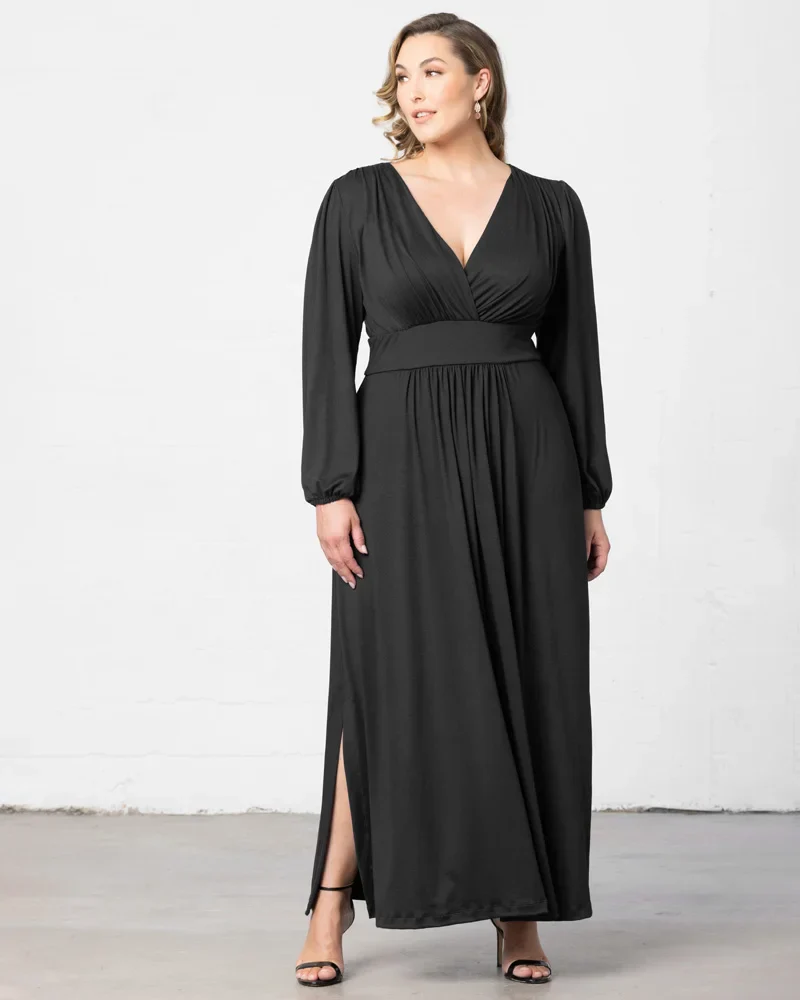 Plus Size Kelsey Long Sleeve Maxi Dress - Image 10