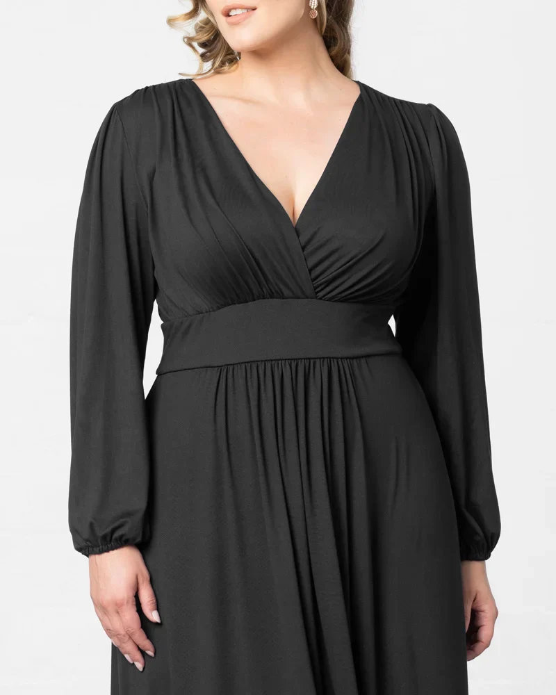 Plus Size Kelsey Long Sleeve Maxi Dress - Image 13