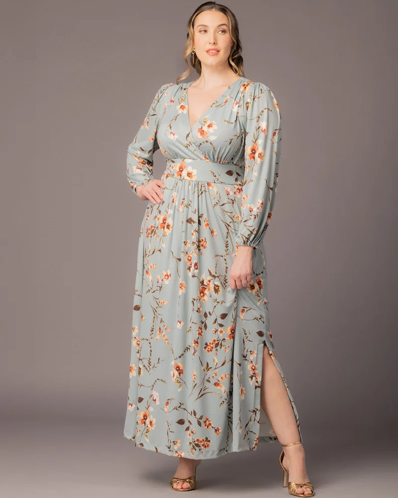 Plus Size Kelsey Long Sleeve Maxi Dress - Image 16