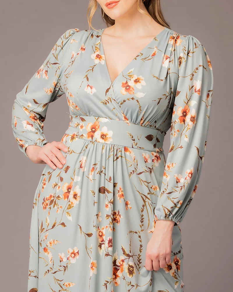Plus Size Kelsey Long Sleeve Maxi Dress - Image 18