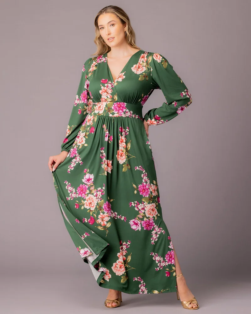 Plus Size Kelsey Long Sleeve Maxi Dress - Image 19