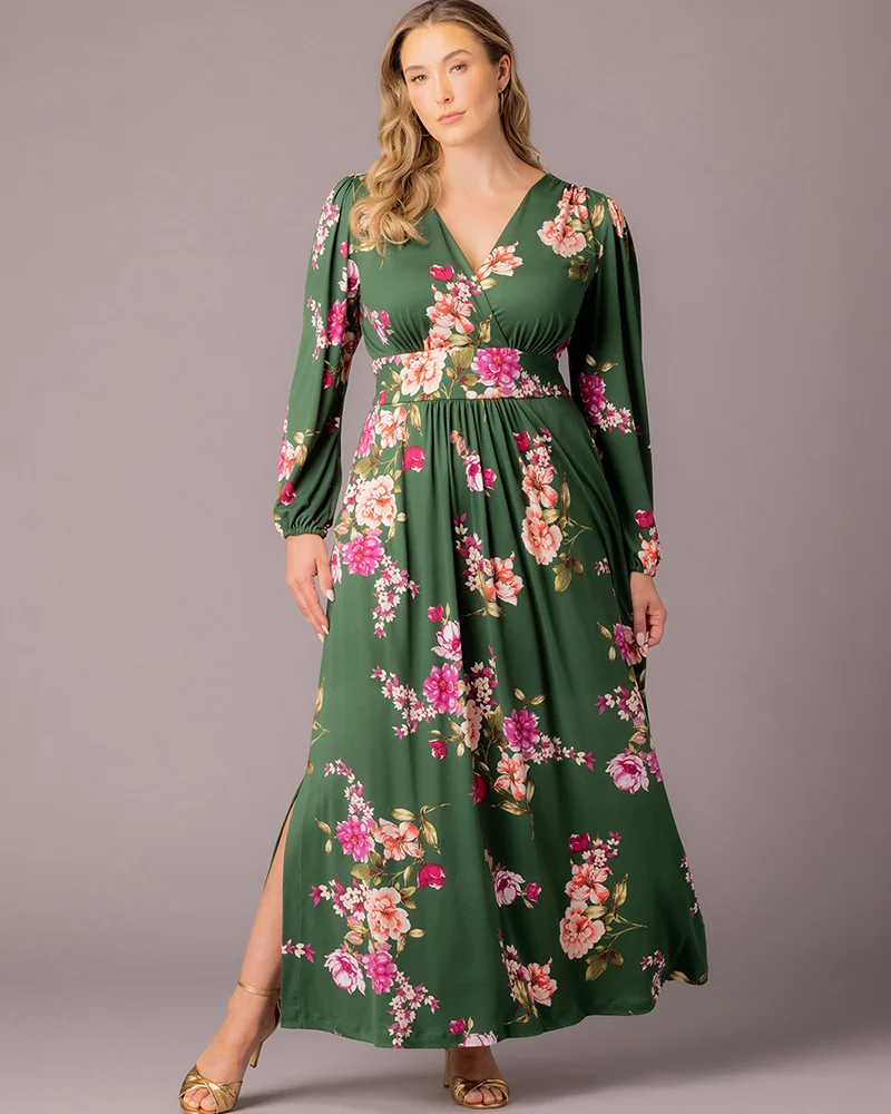Plus Size Kelsey Long Sleeve Maxi Dress - Image 20