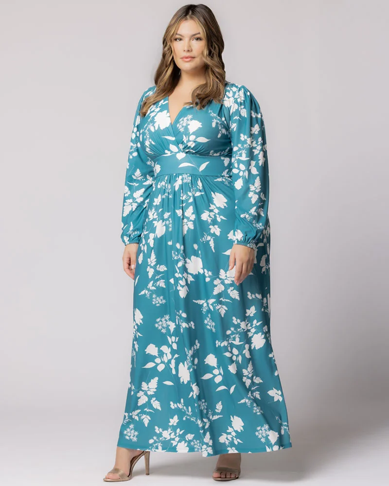 Plus Size Kelsey Long Sleeve Maxi Dress - Image 30