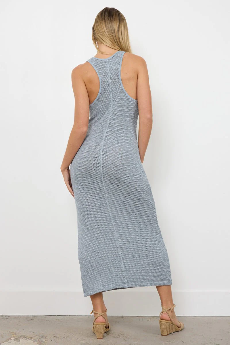 Kennedy Side-Slit Lightweight Flat Rib Scoop Dress - Image 7