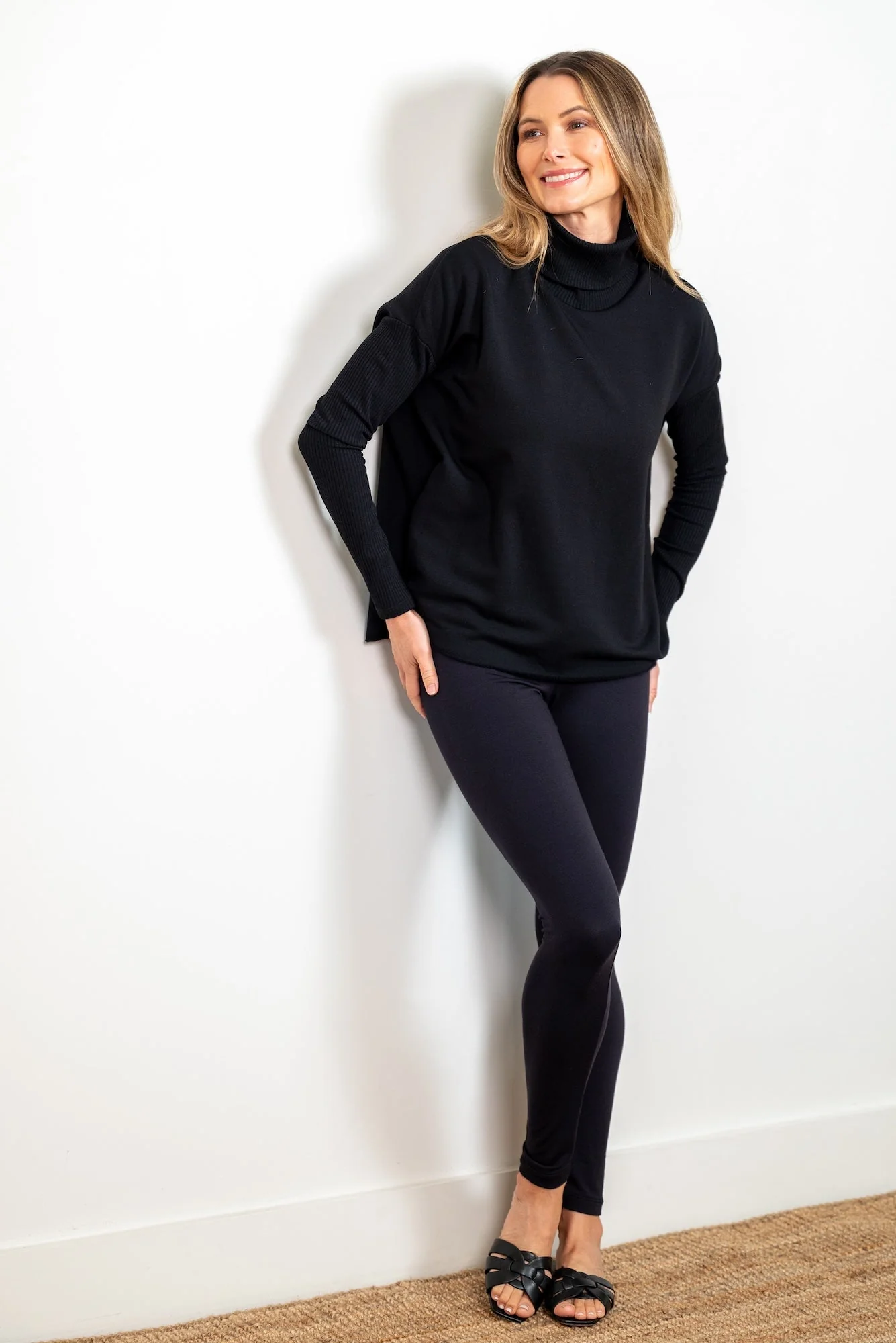 Turtleneck Top with Light Hug Bra-Free Shelf - Image 5