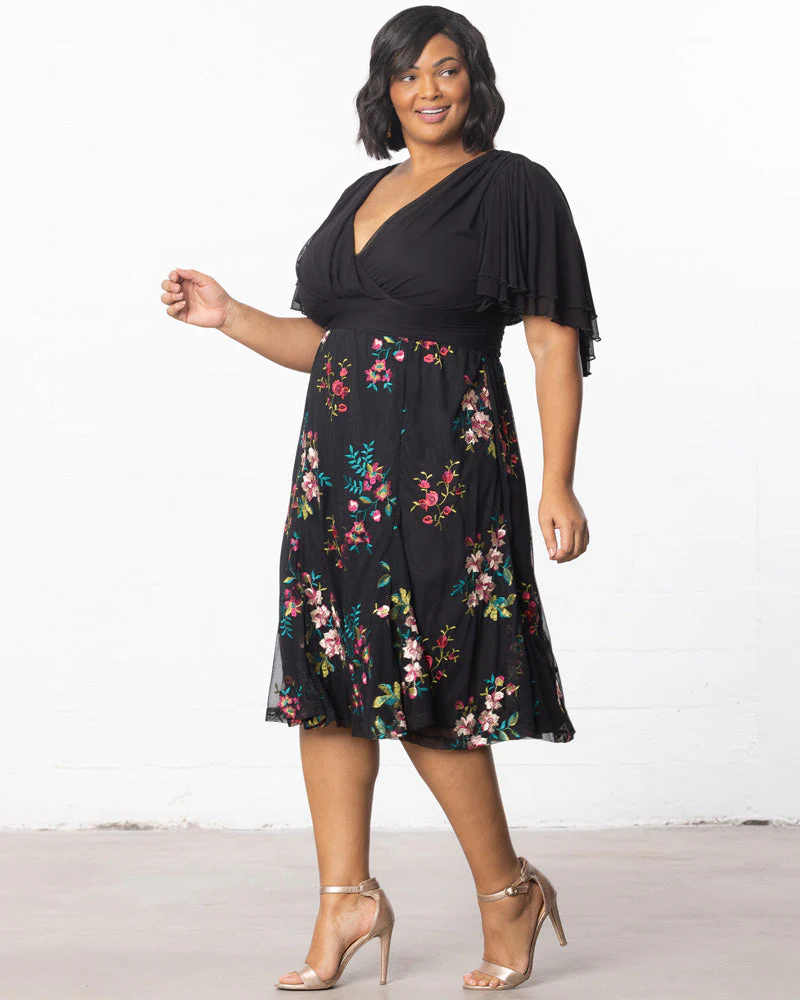 Plus Size Lillian Embroidered Cocktail Dress - Image 10