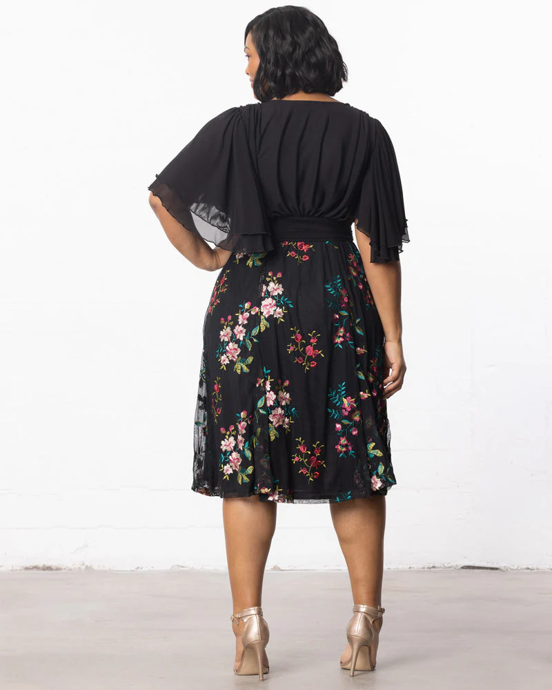 Plus Size Lillian Embroidered Cocktail Dress - Image 11