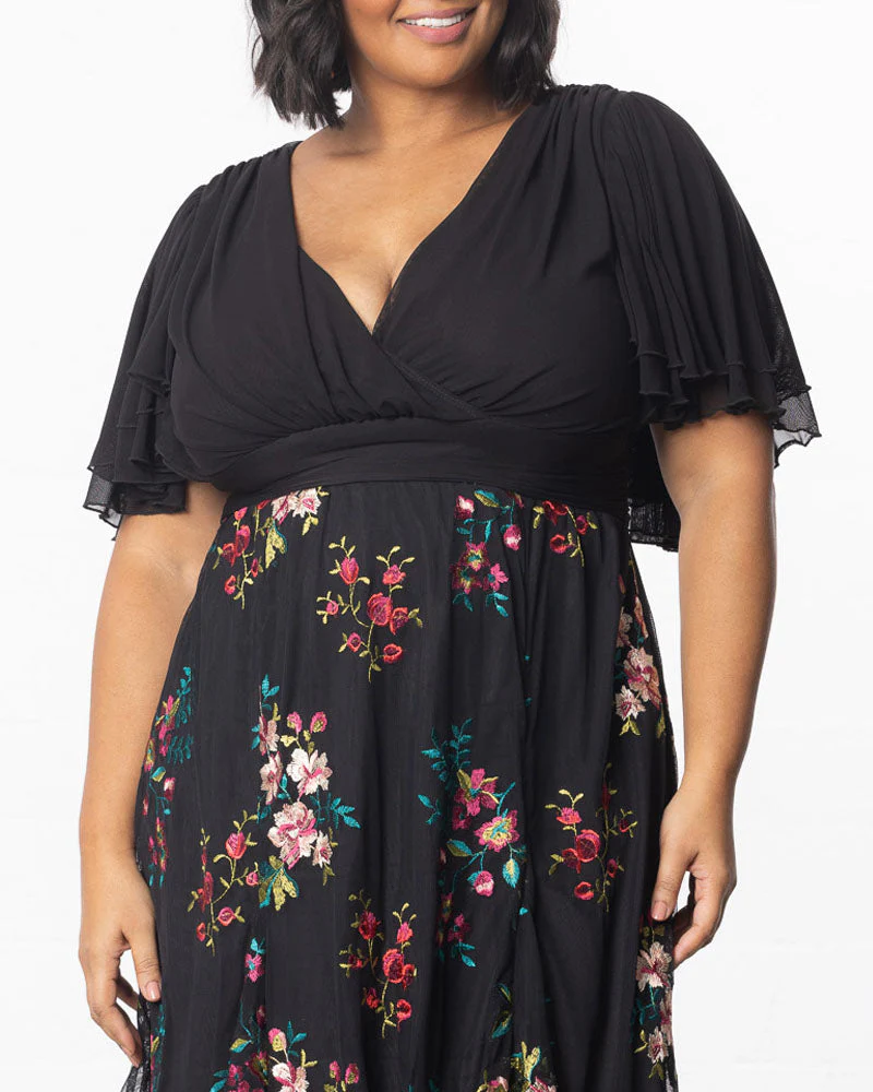 Plus Size Lillian Embroidered Cocktail Dress - Image 12