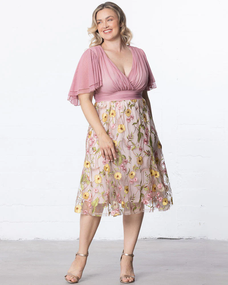 Plus Size Lillian Embroidered Cocktail Dress - Image 16