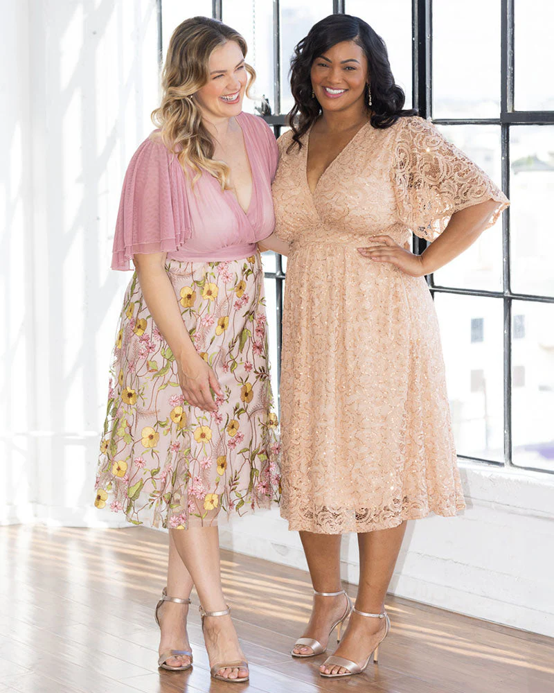 Plus Size Lillian Embroidered Cocktail Dress - Image 20
