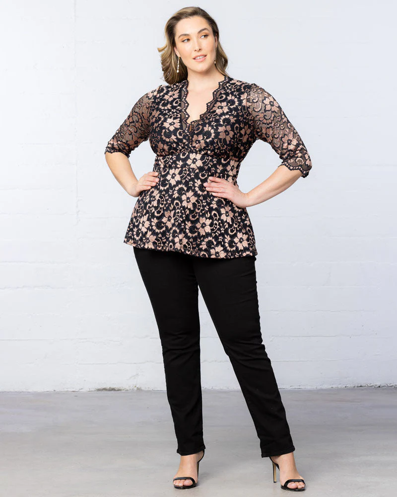 Plus Size Limited Edition Luxe Lace Top - Image 7
