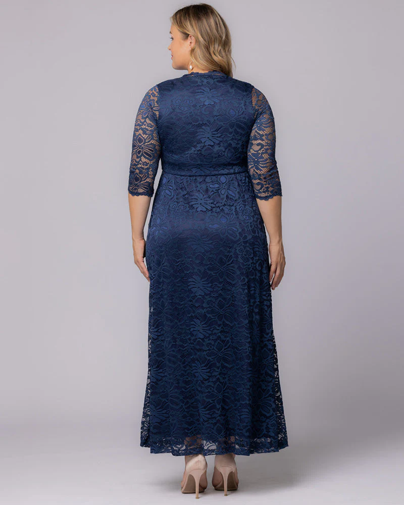 Plus Size Maria Lace Evening Gown - Image 8